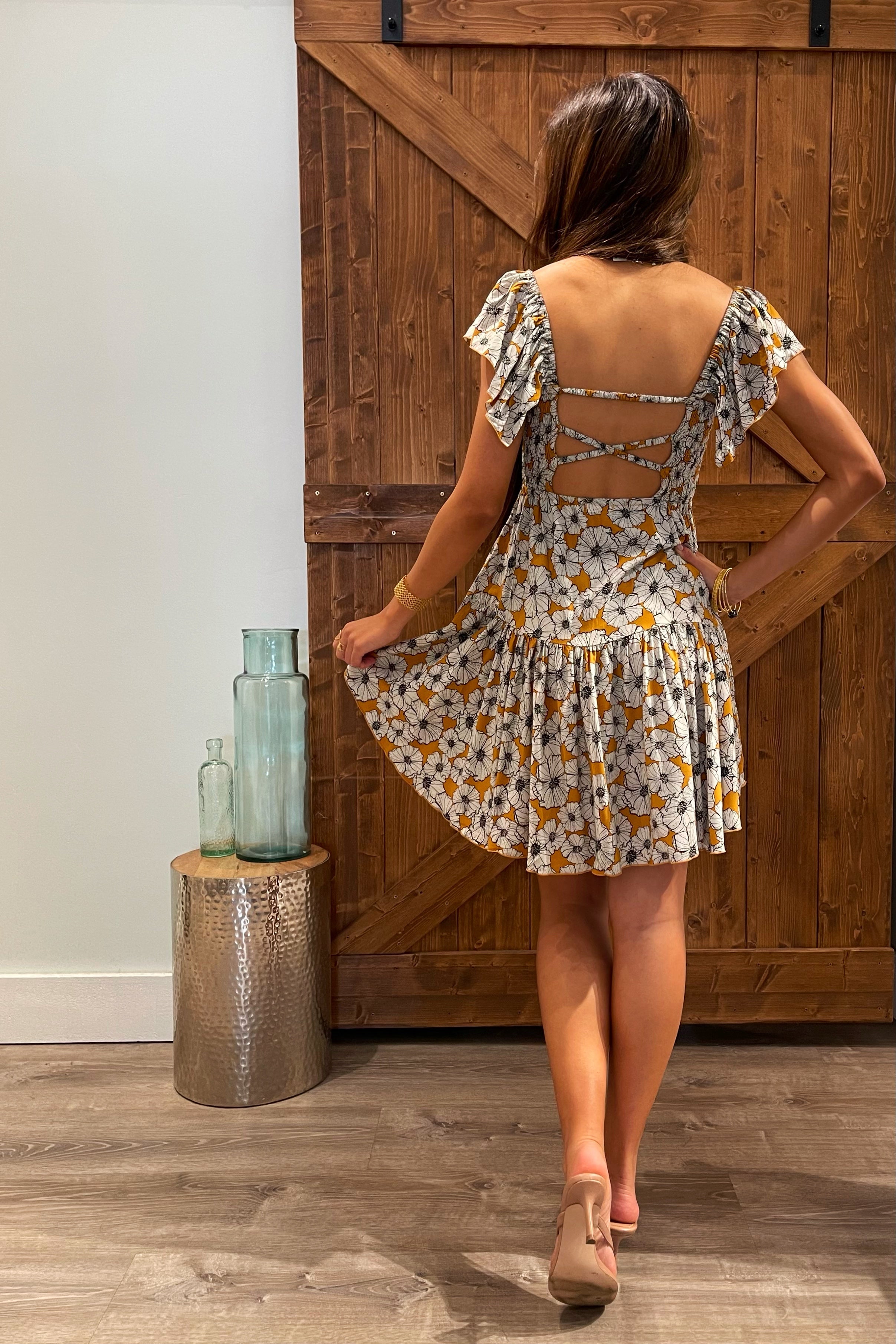 Quinn Dress / Poppy Sunset Khush Clothing