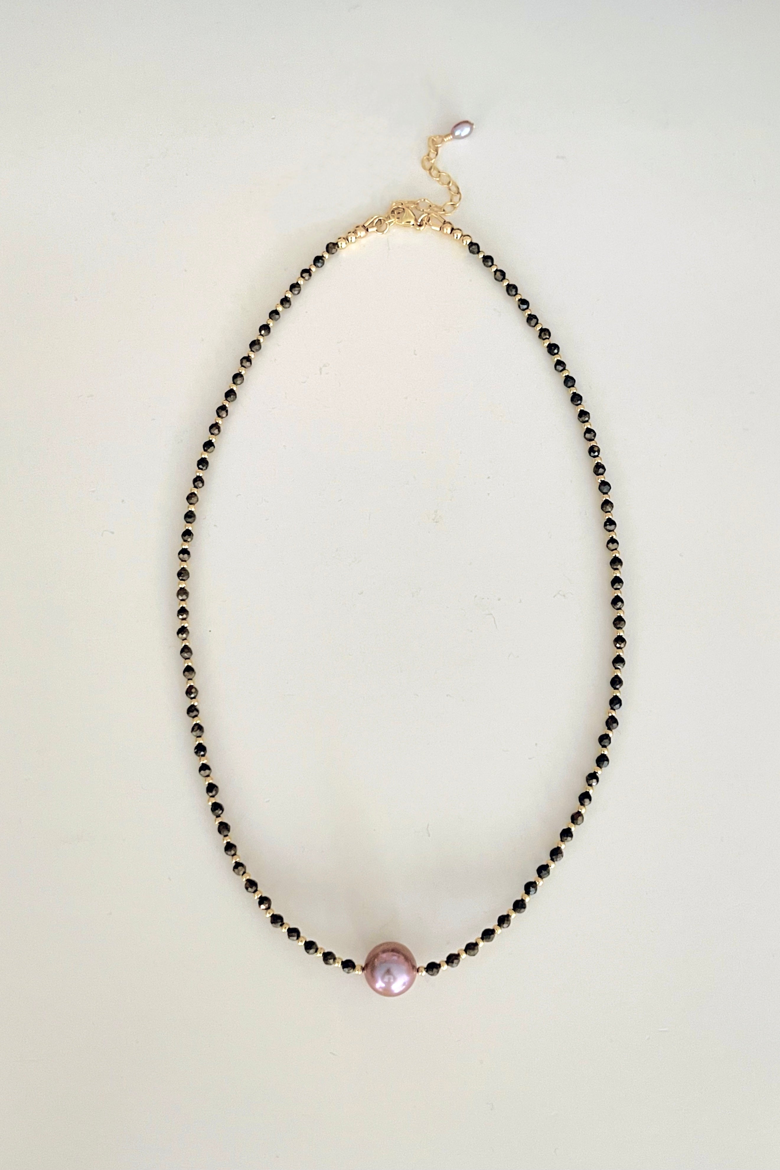 Hinuhinu Edison Pearl Pyrite Necklace KEANI JEWELRY