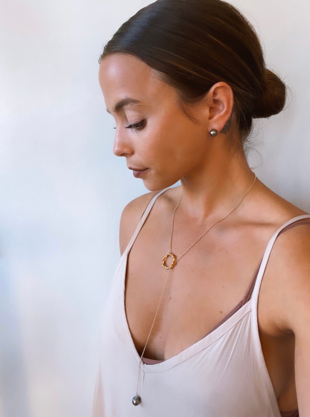 He'e Tahitian Pearl Lariat KEANI JEWELRY