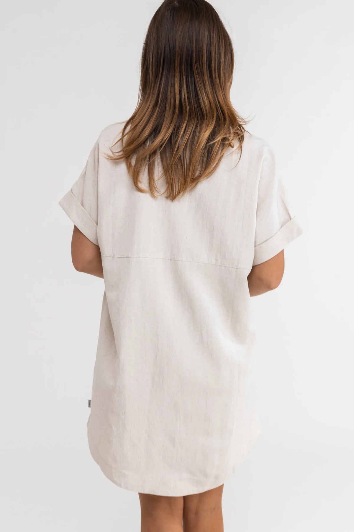 Classic Linen Shirt Dress / Oat