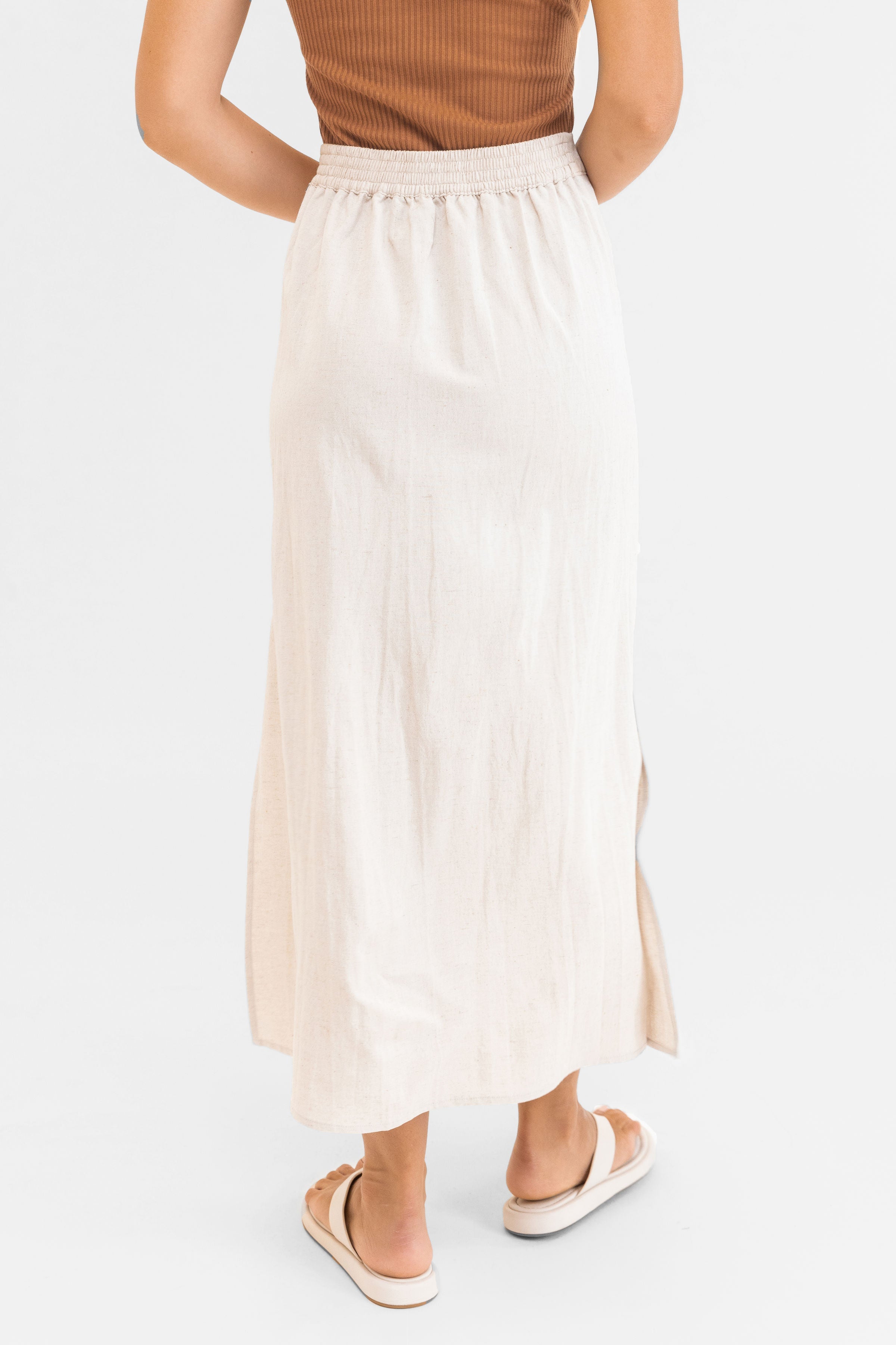 Classic Midi Skirt / Oat RHYTHM
