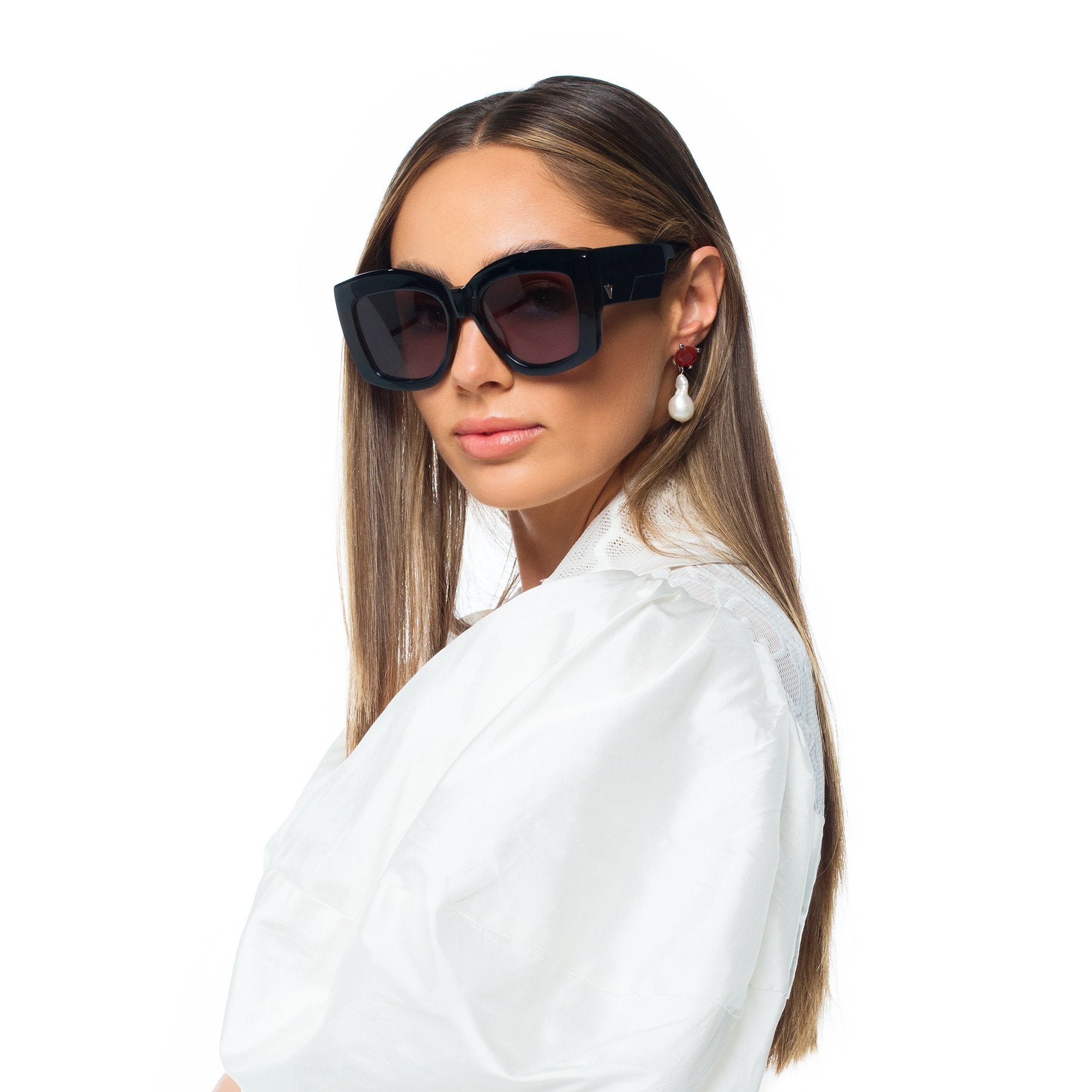 Polarized Coltrane / Dark Sea Green & Tort Center / Brown Lens Valley Eyewear