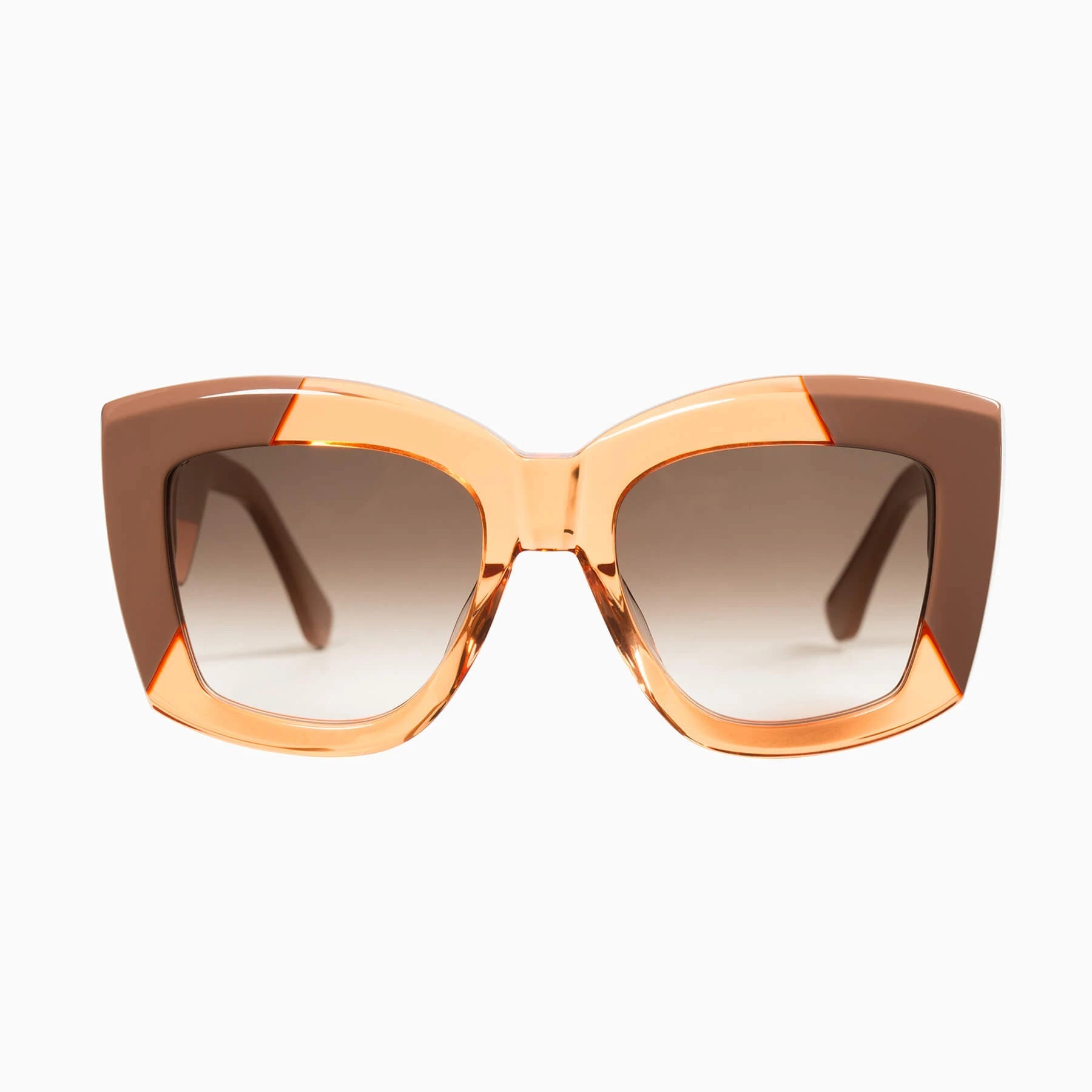 Polarized Coltrane / Transparent Orange with Ash Rose Corners / Brown Gradient Lens Valley Eyewear
