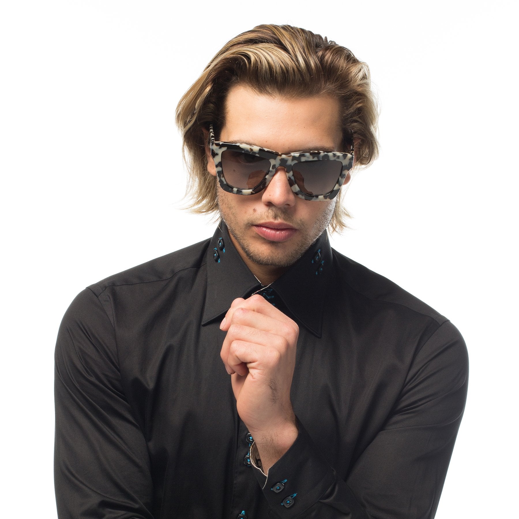 Polarized DB / Black & White Tort / Black Gradient Lens Valley Eyewear