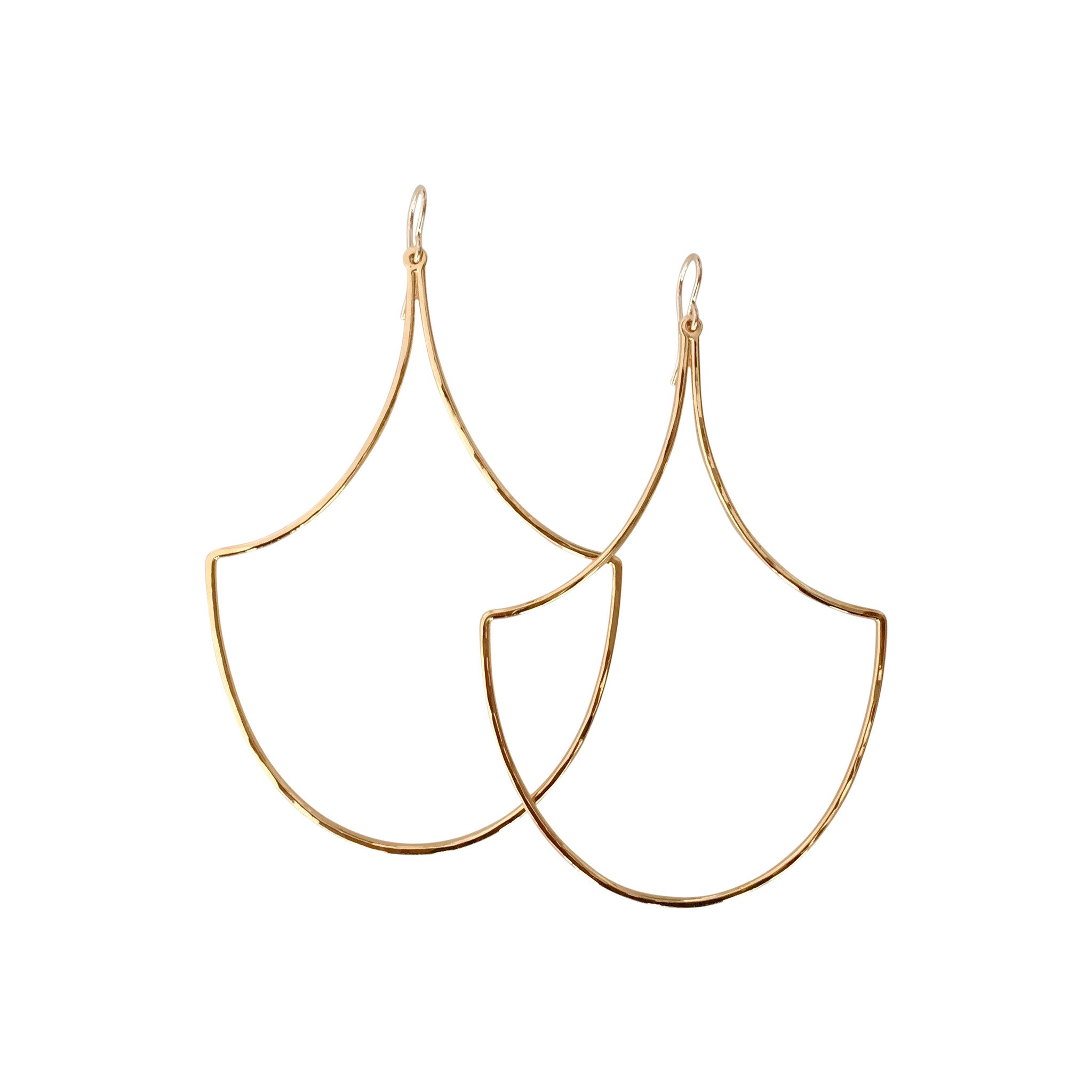 Mermaid Scale Hoop Earrings, Keani Jewelry