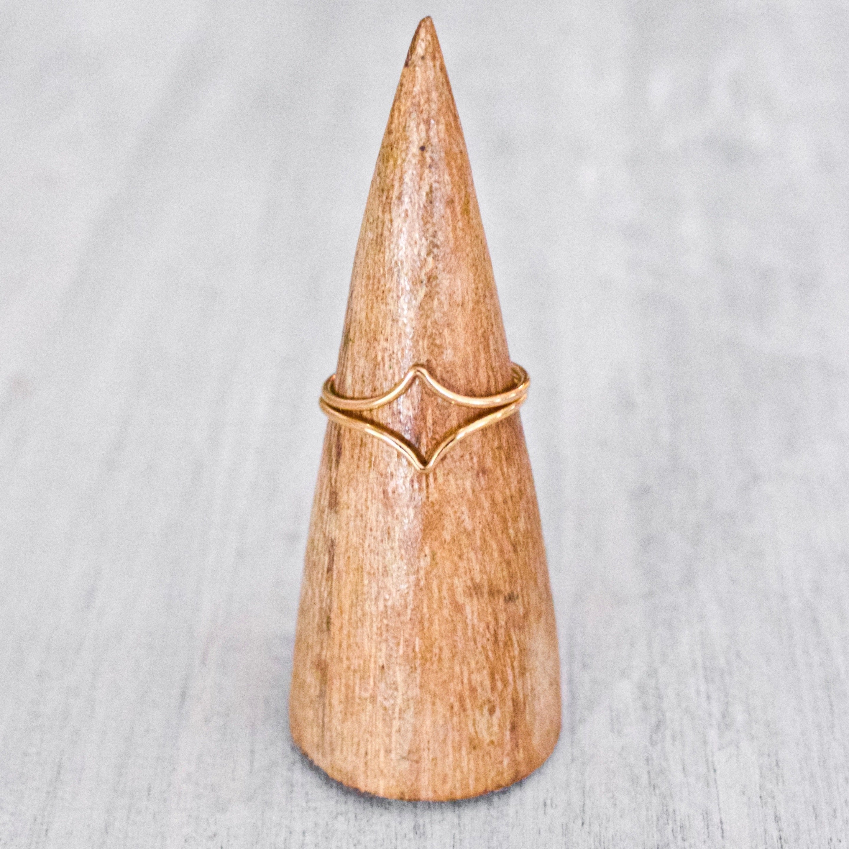 Chevron Accent Ring KEANI JEWELRY