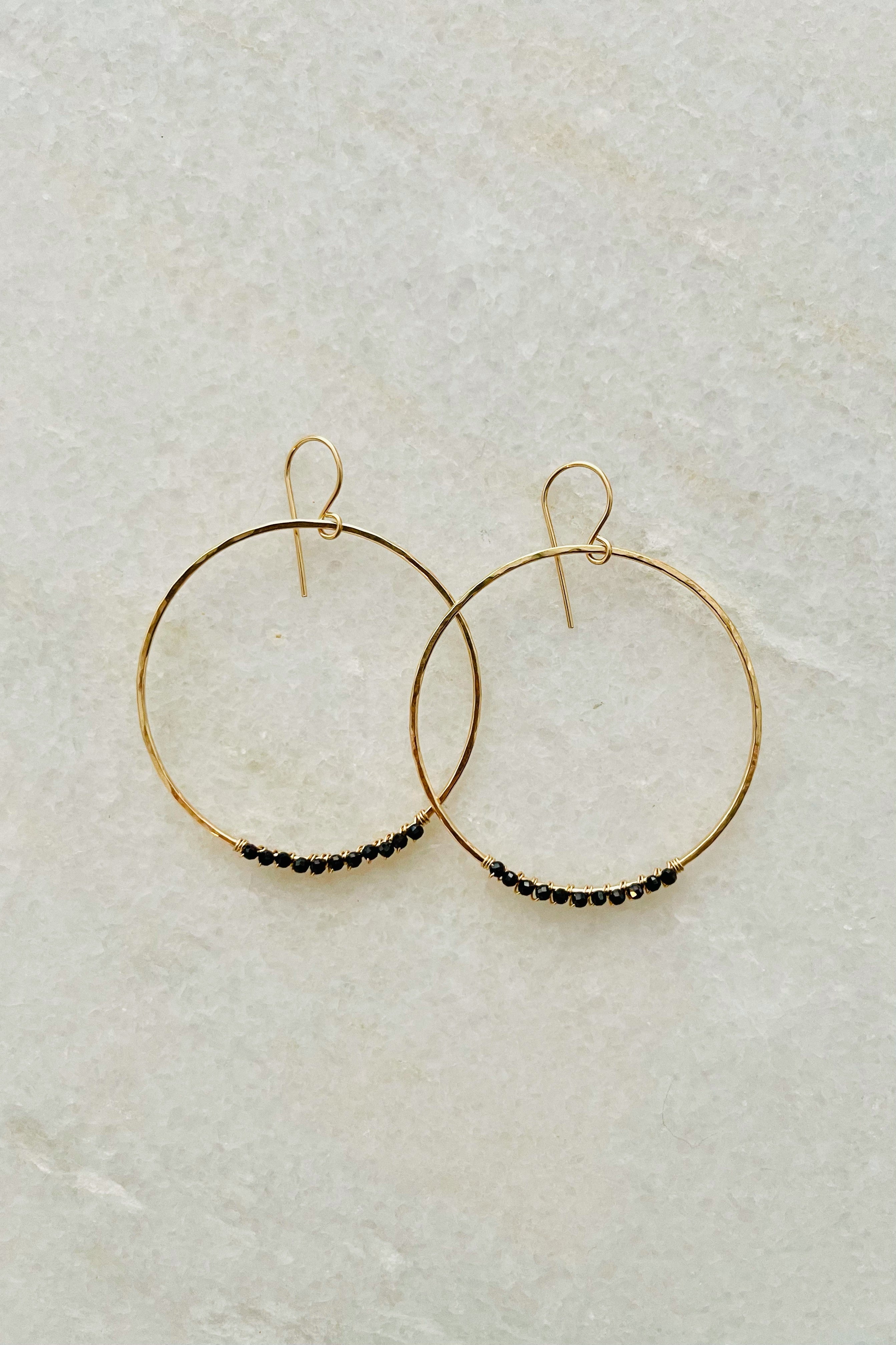 Small Midnight Hoops KEANI JEWELRY