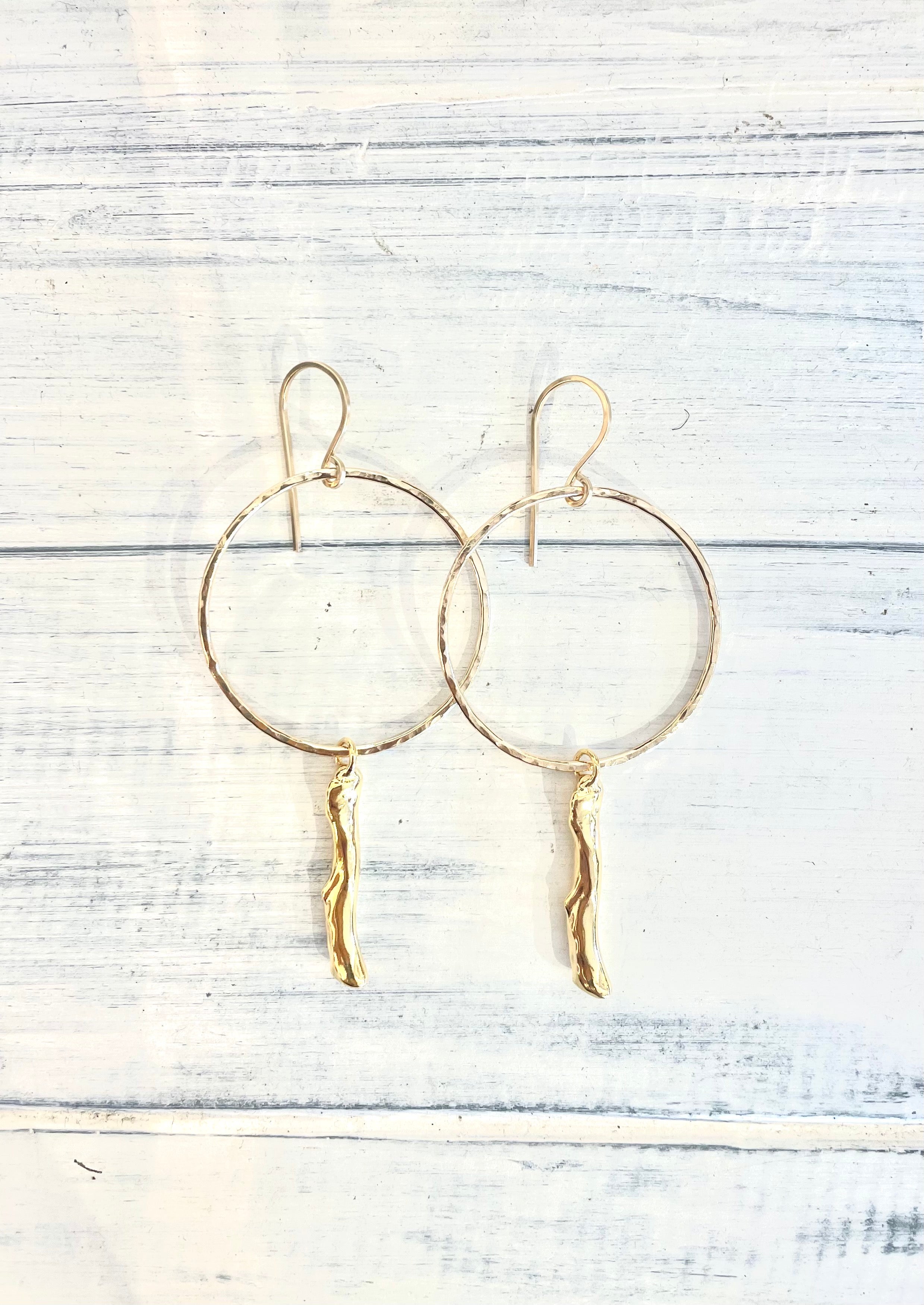 Small Seascape Hoops KEANI JEWELRY