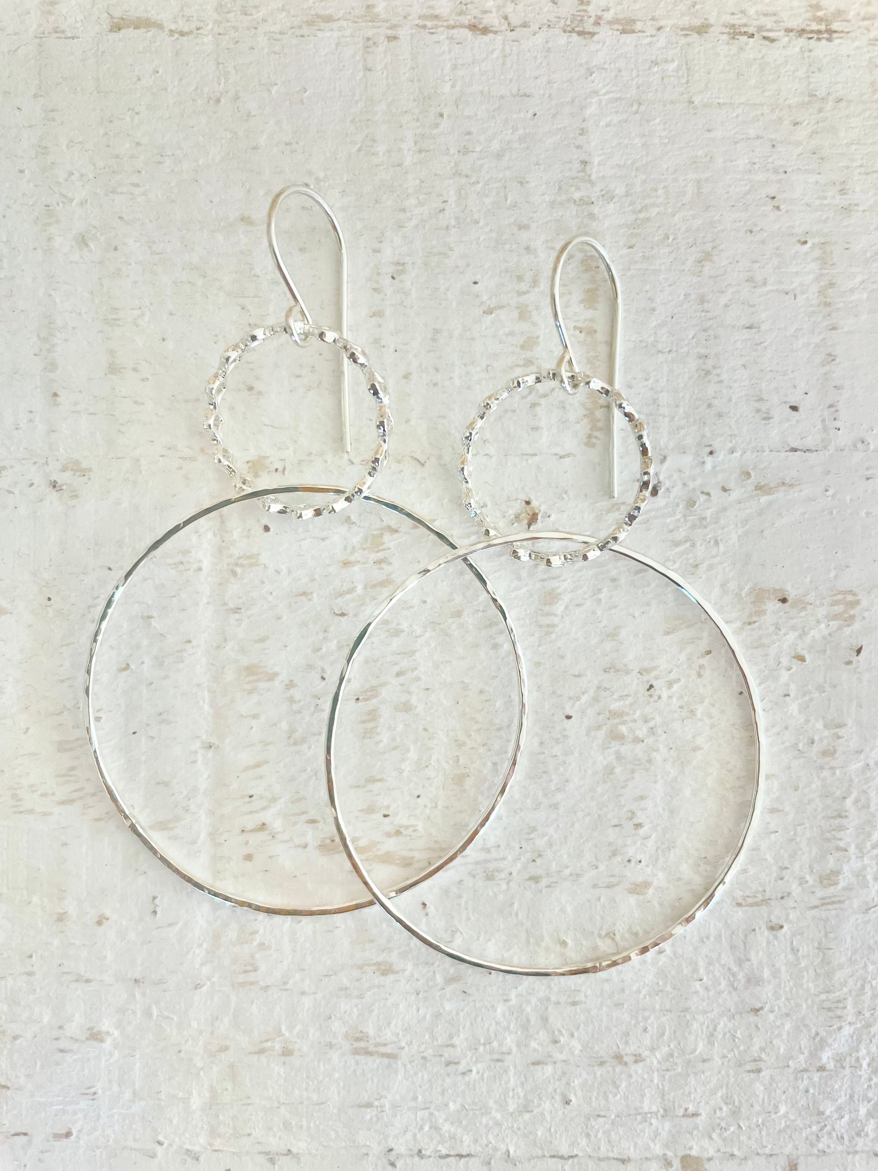 Enamerred Swinging Hoops KEANI JEWELRY