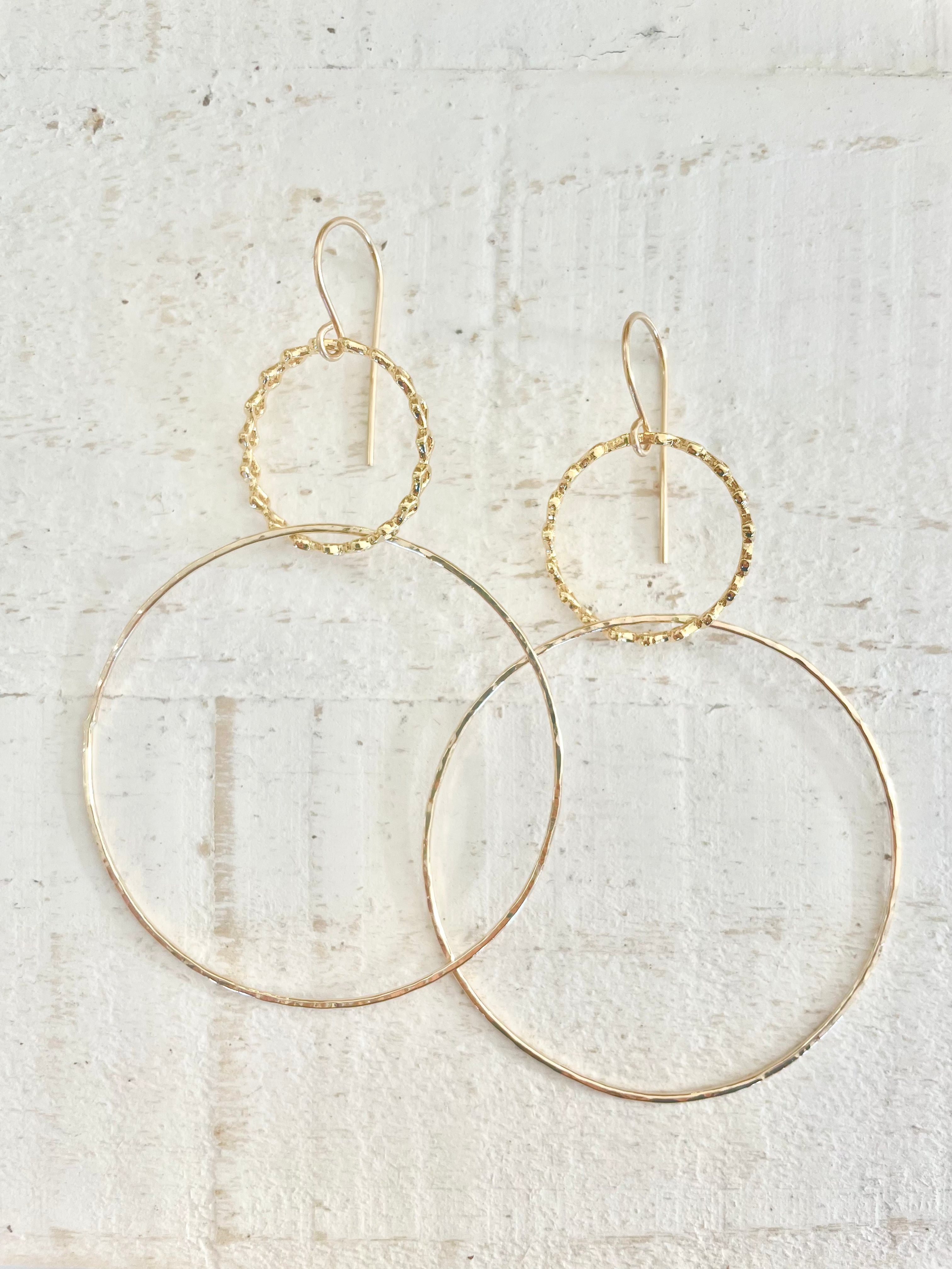 Enamerred Swinging Hoops KEANI JEWELRY