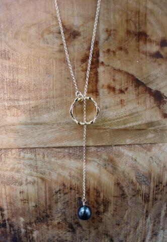 He'e Tahitian Pearl Lariat KEANI JEWELRY