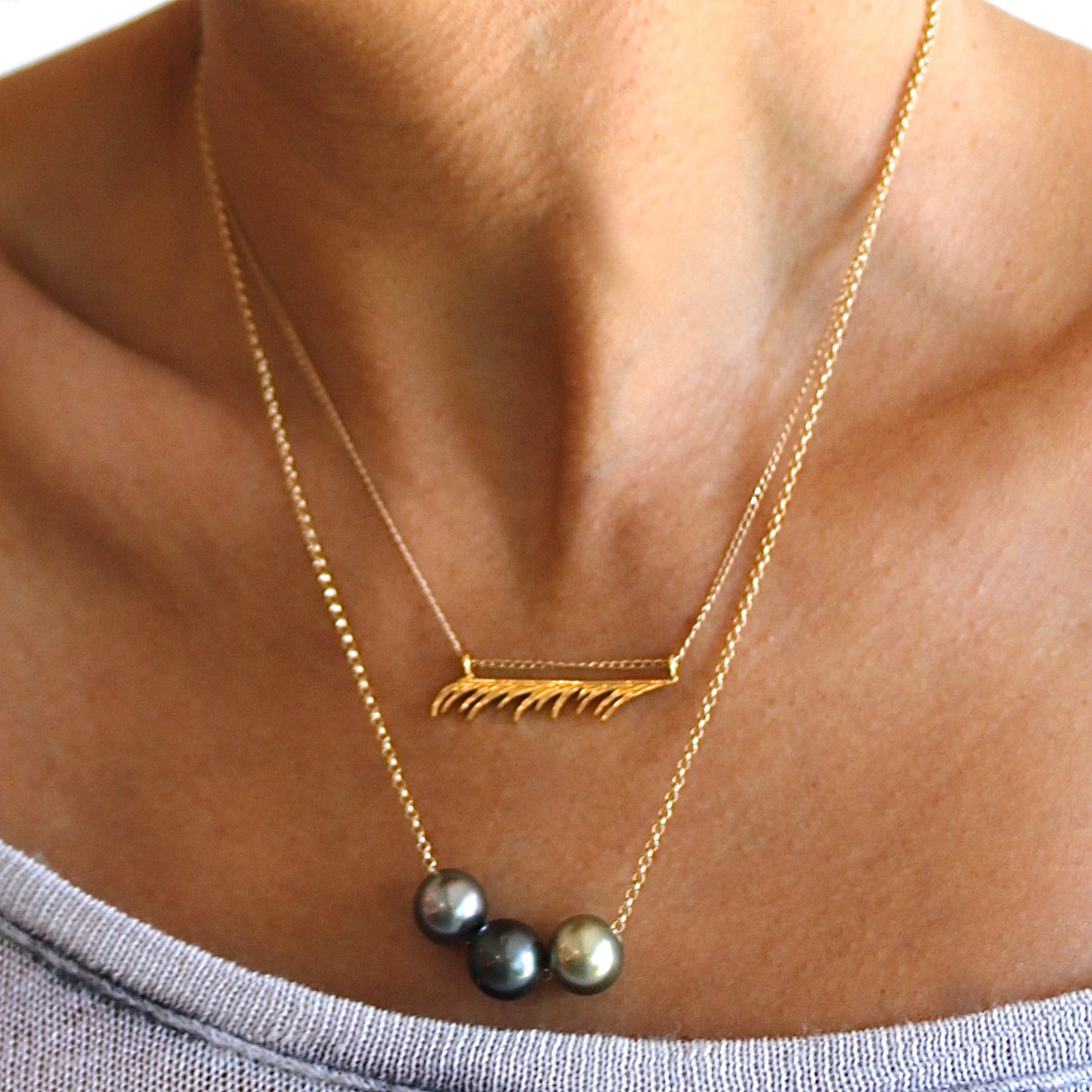 Tahitian Rainbow Necklace - Keani Jewelry