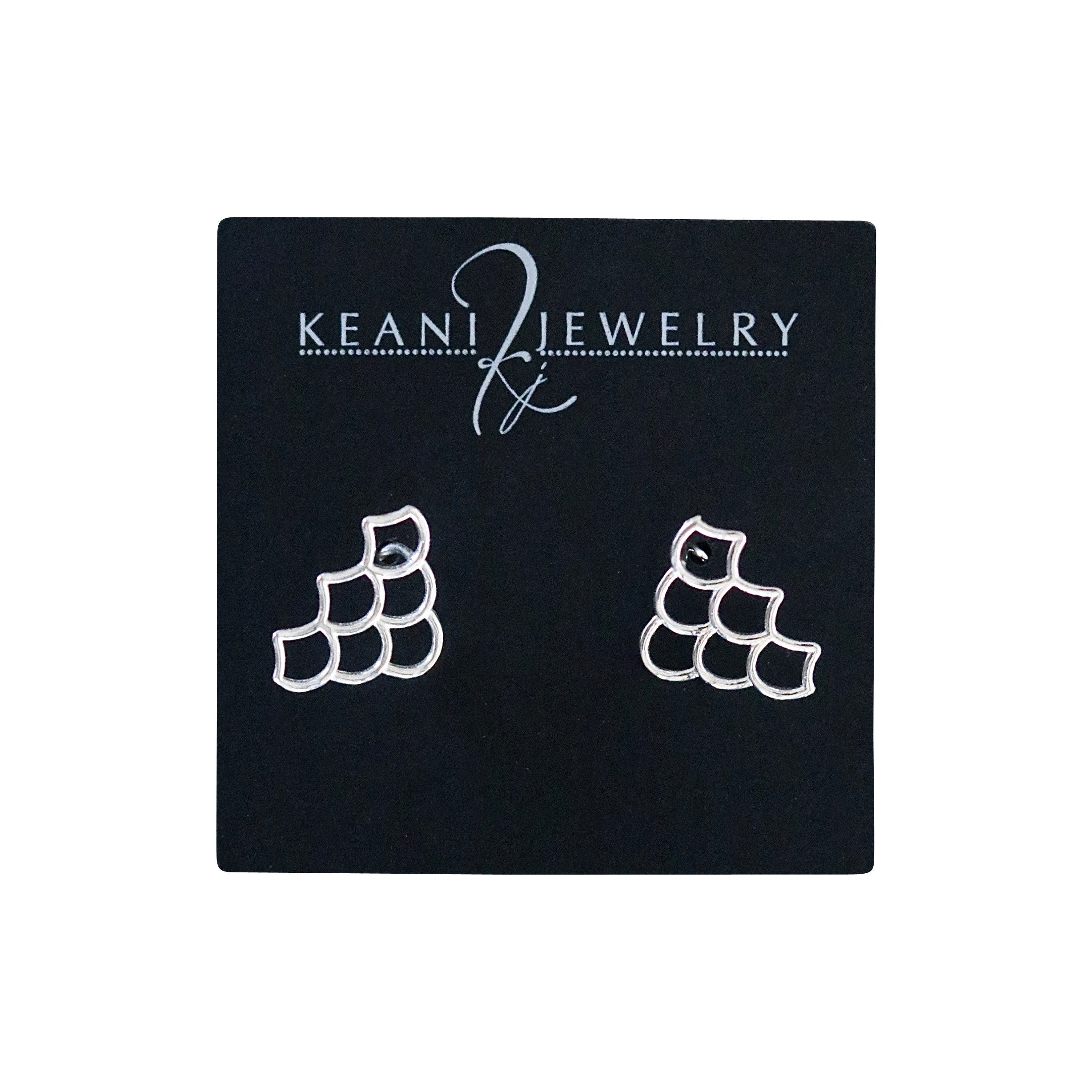 Mermaid Scale Ear Climbers by Keani Jewelry, Maui Hawaii
