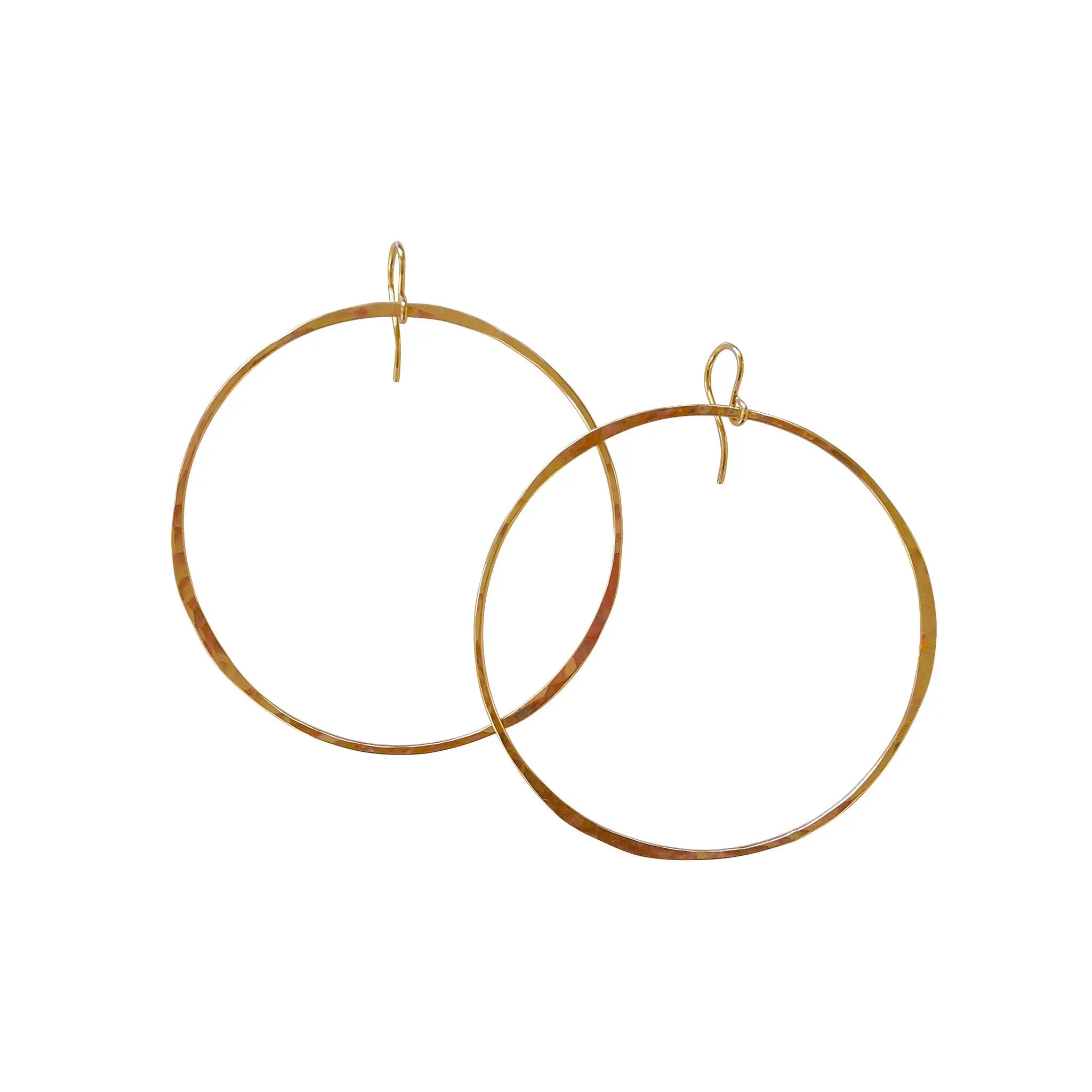 RUSTIC ROUNDS Hoop Earrings- Keani Jewelry Maui, Hawaii