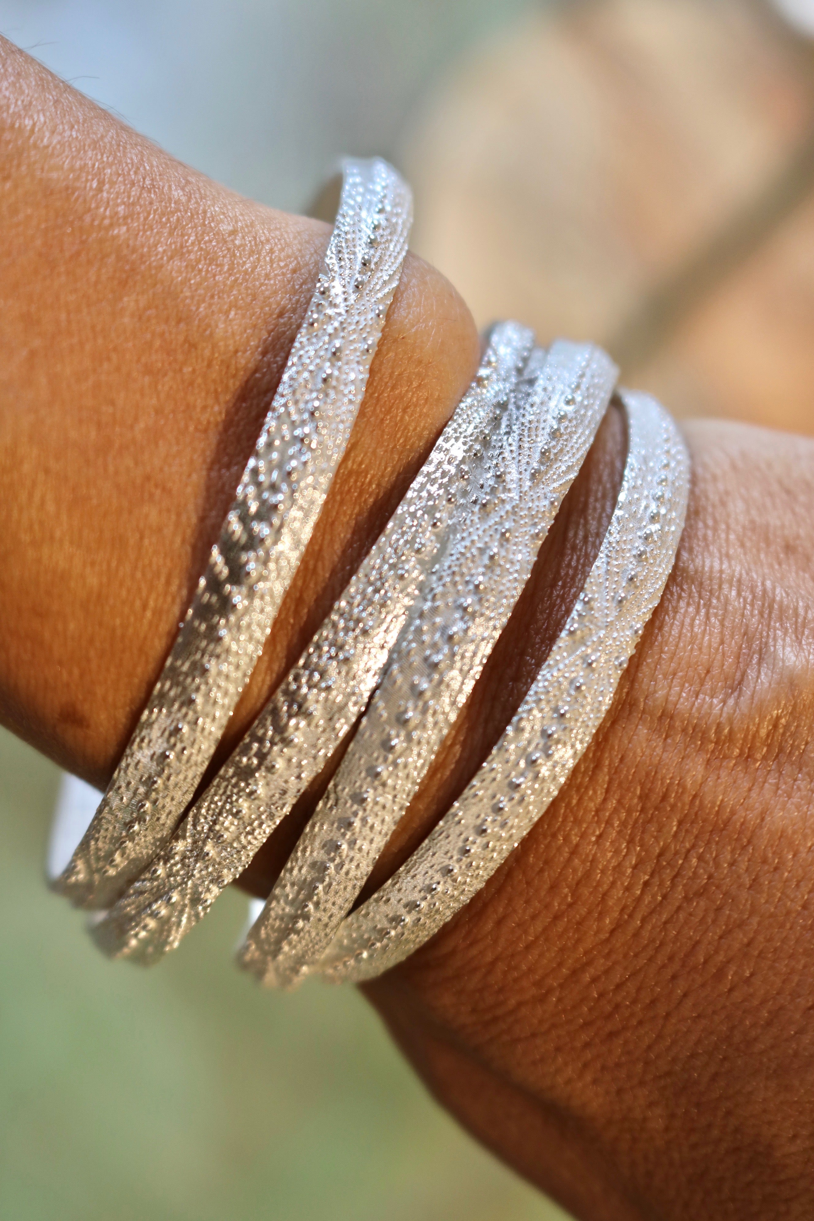 Sandy Beach, Urchin shell Bangle designed by Keani Hawai'i