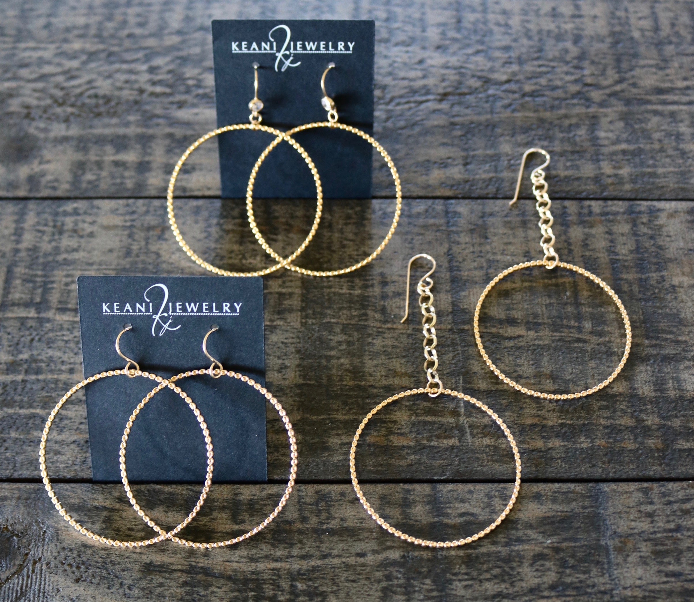 Enchanted Dropped Hoops KEANI JEWELRY