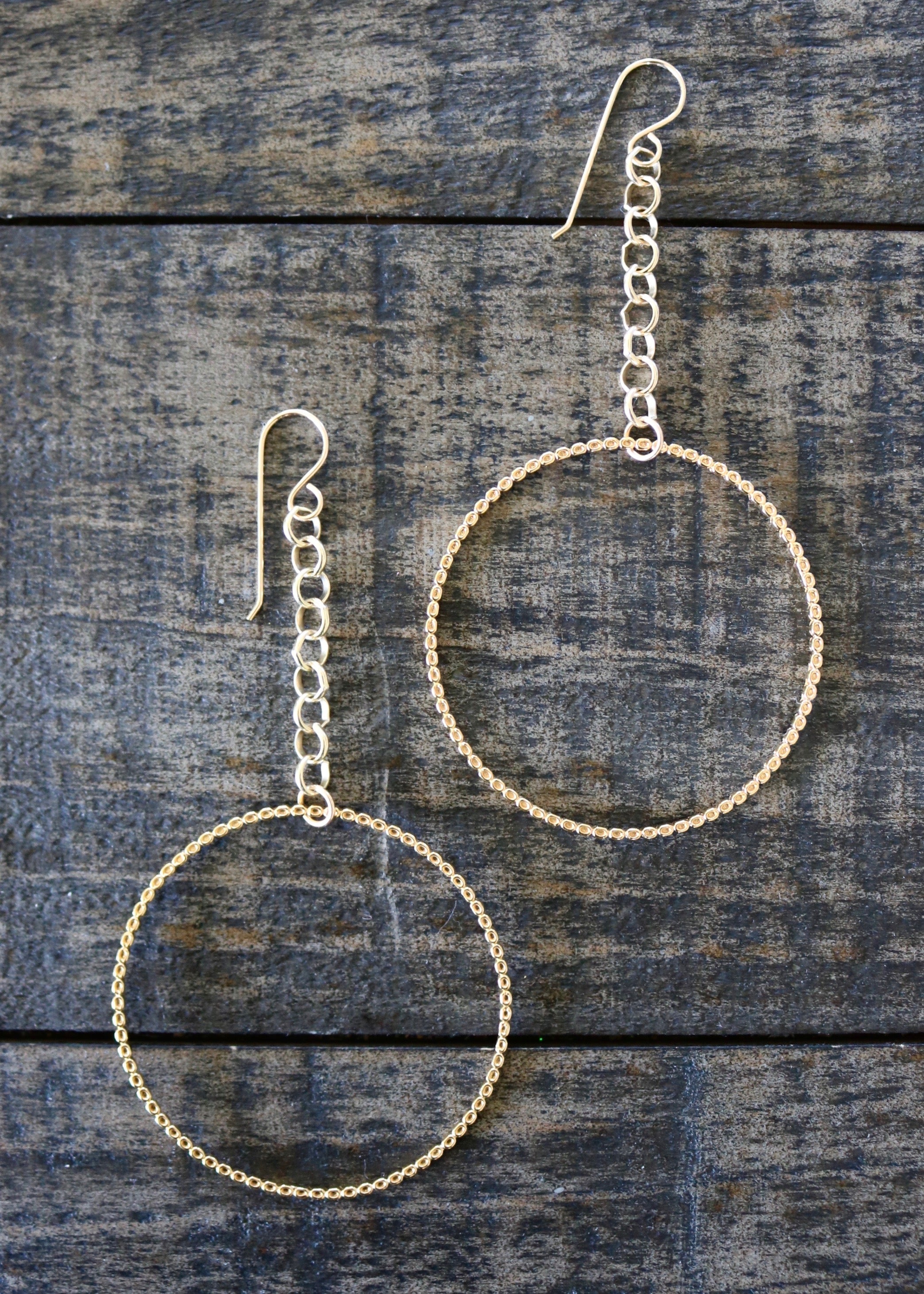 Enchanted Dropped Hoops KEANI JEWELRY