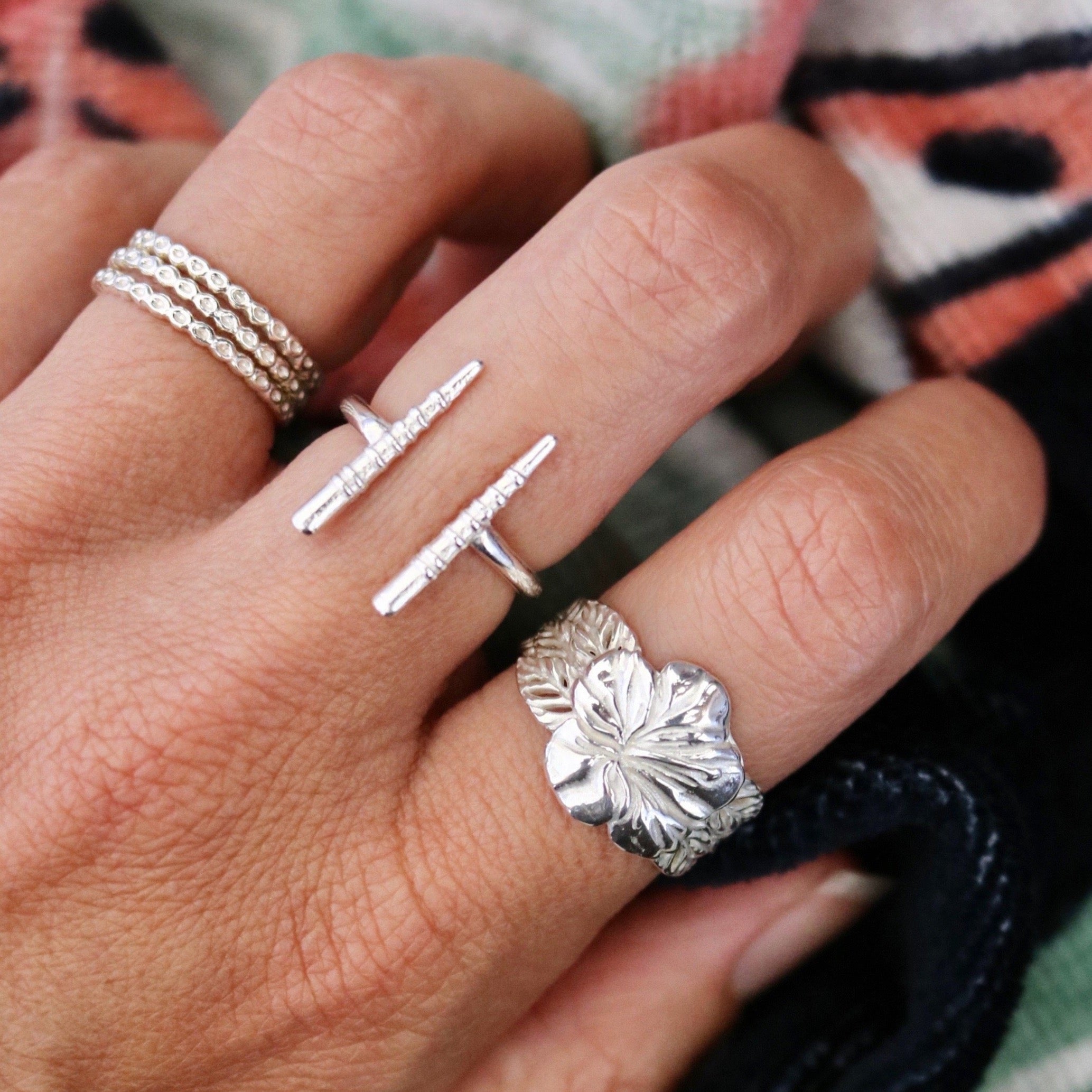 Hibiscus Ring, Keani Hawaii Signature Design, Maui, Hawaii