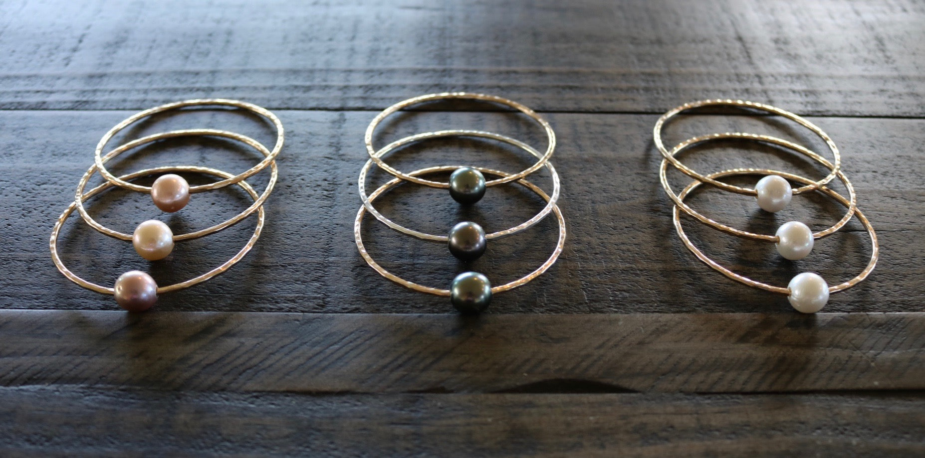 Hinuhinu Edison Pearl Bangle KEANI JEWELRY