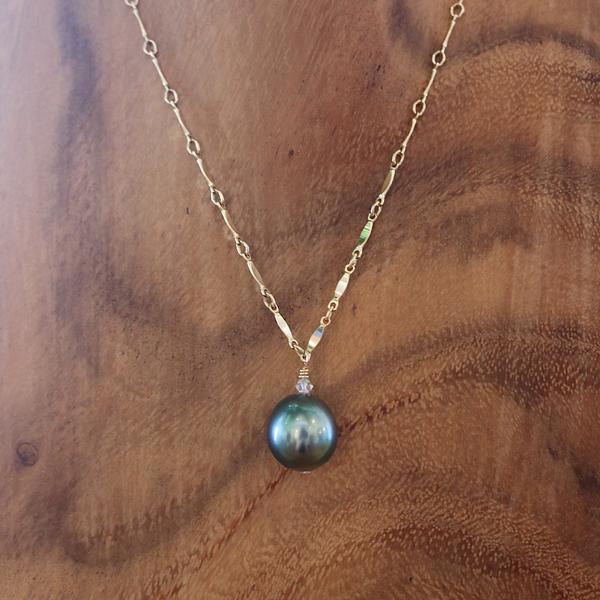 Tahitian Pearl Jewel Necklace, by Keani Hawai'i