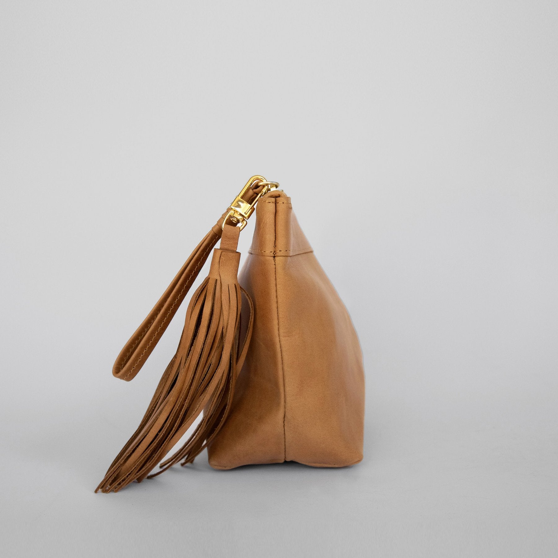Laguna Leather Clutch / Saddle