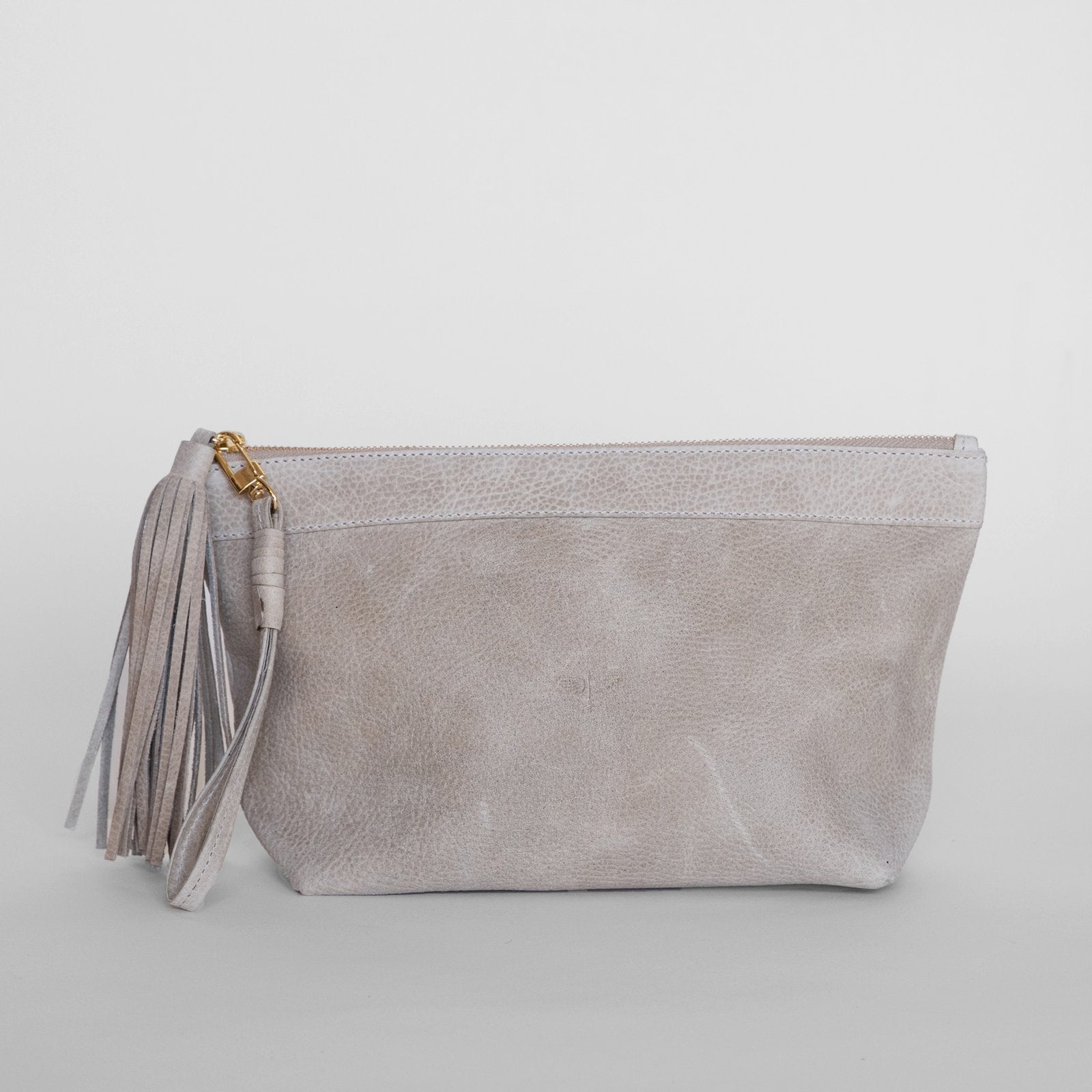 Laguna Leather Clutch / Latte CLHEI