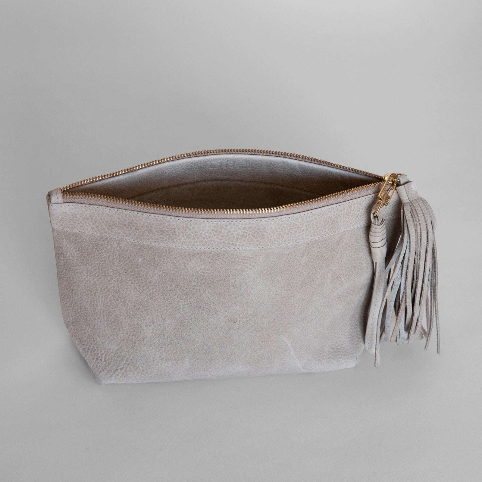 Laguna Leather Clutch / Latte CLHEI