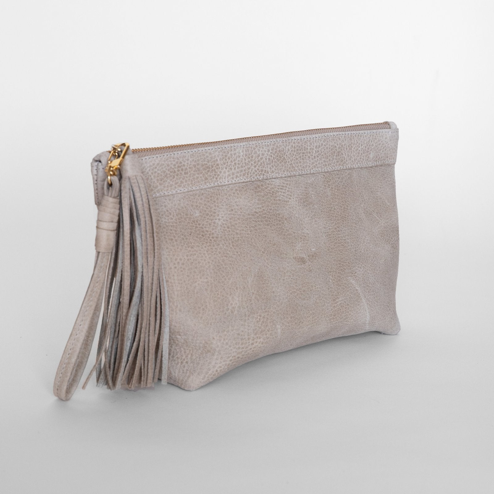 Laguna Leather Clutch / Latte CLHEI