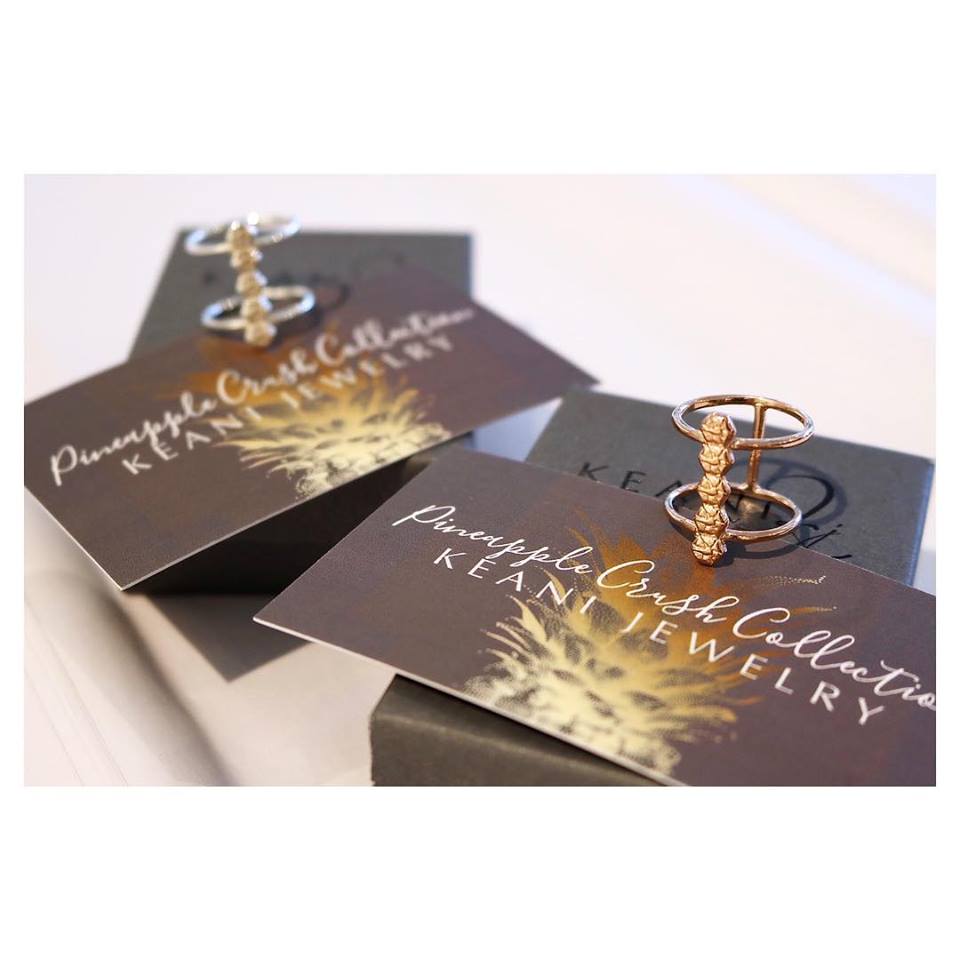 Mauka Pineapple Ring, Keani Jewelry