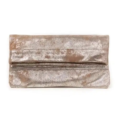 Mollie Crossbody Clutch / Platinum CoFi Leathers