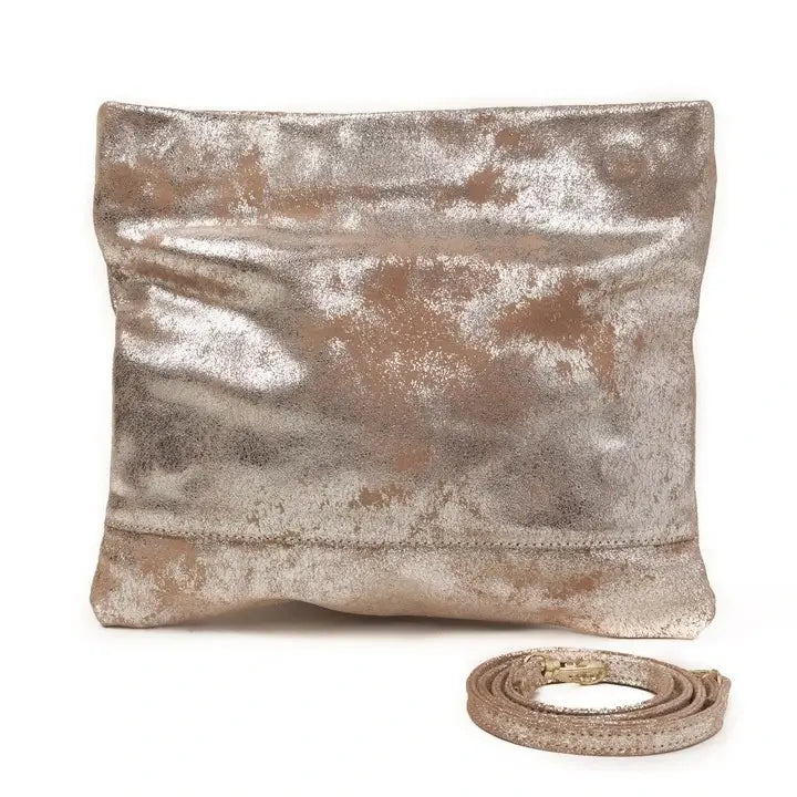 Mollie Crossbody Clutch / Platinum CoFi Leathers