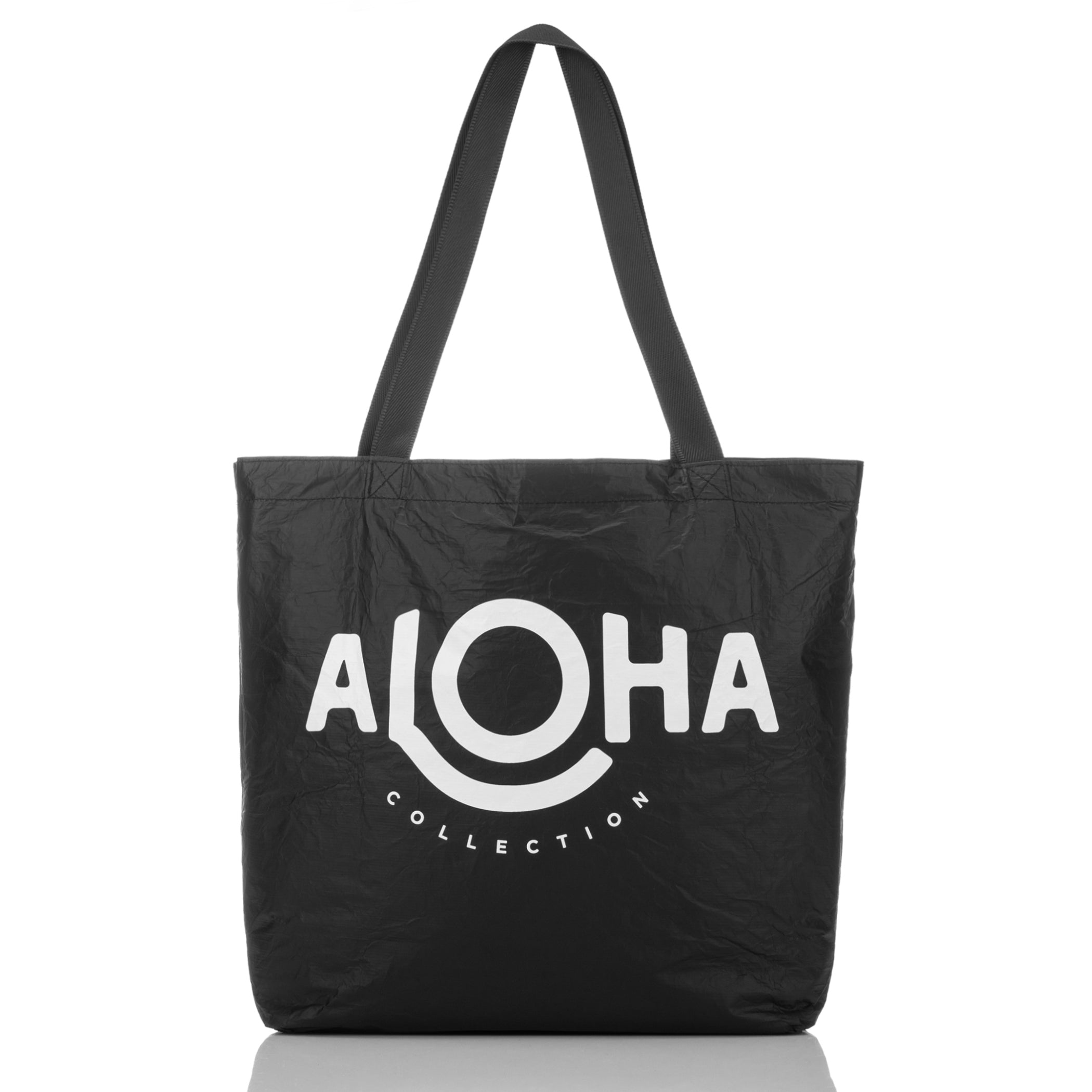 ALOHA Le Palm Reversible Tote / White & Black Aloha Collection