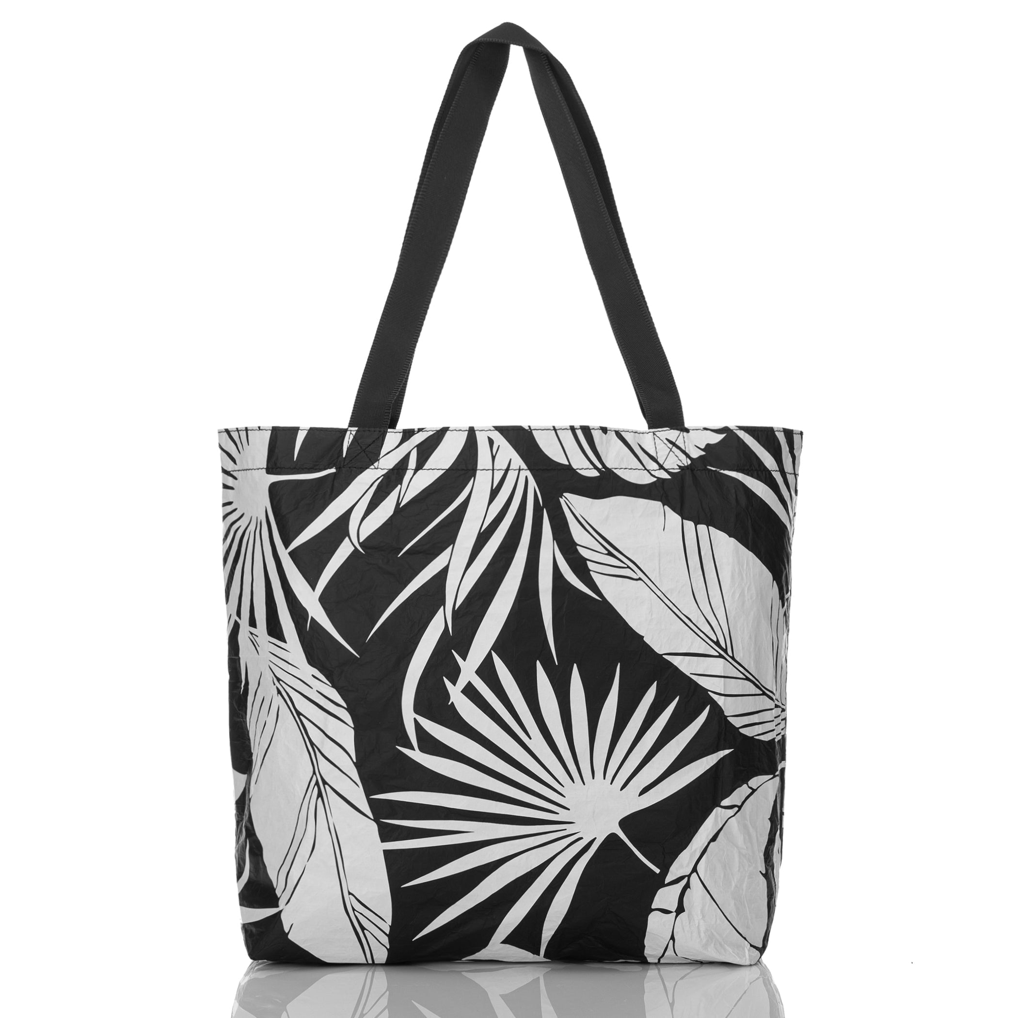 ALOHA Le Palm Reversible Tote / White & Black Aloha Collection