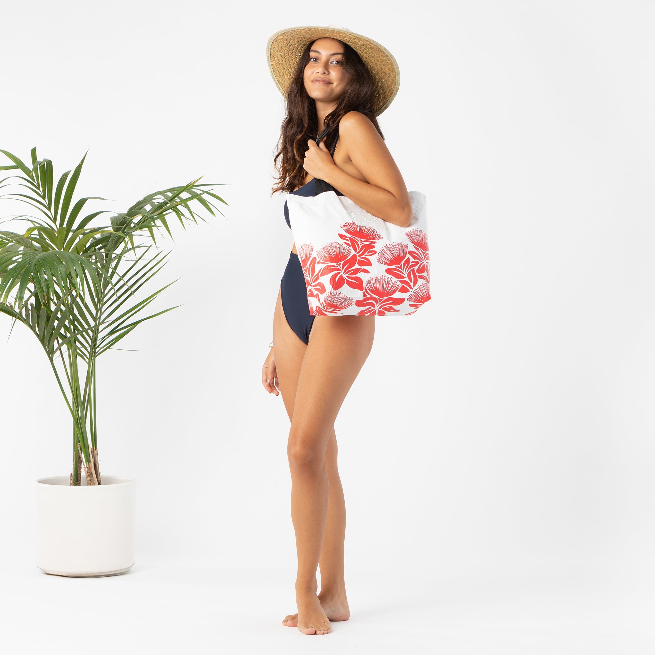 Big Island 'Ohi'a Lehua Reversible Tote 23' Aloha Collection