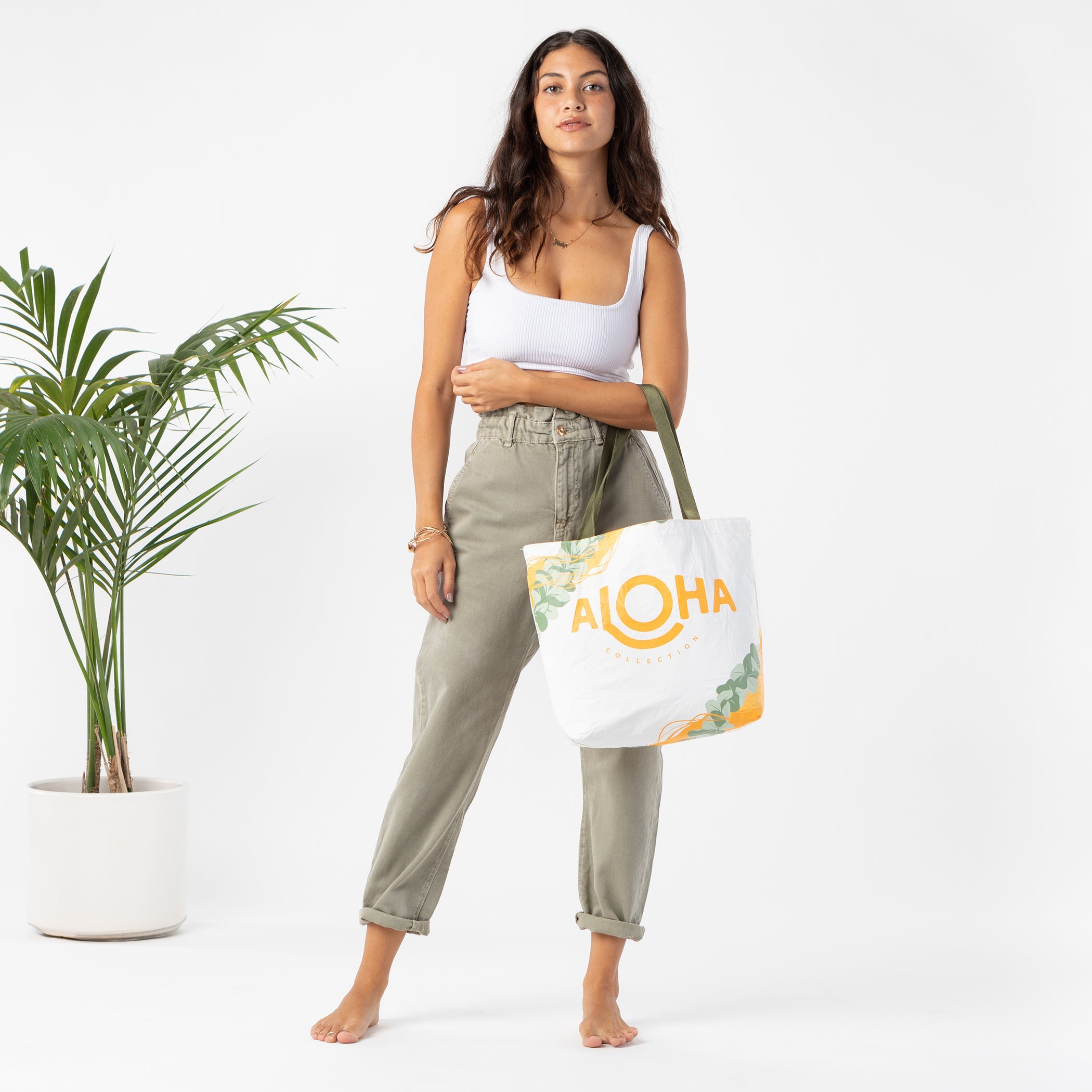 Lana'i Kauna'oa Reversible Tote 23' Aloha Collection