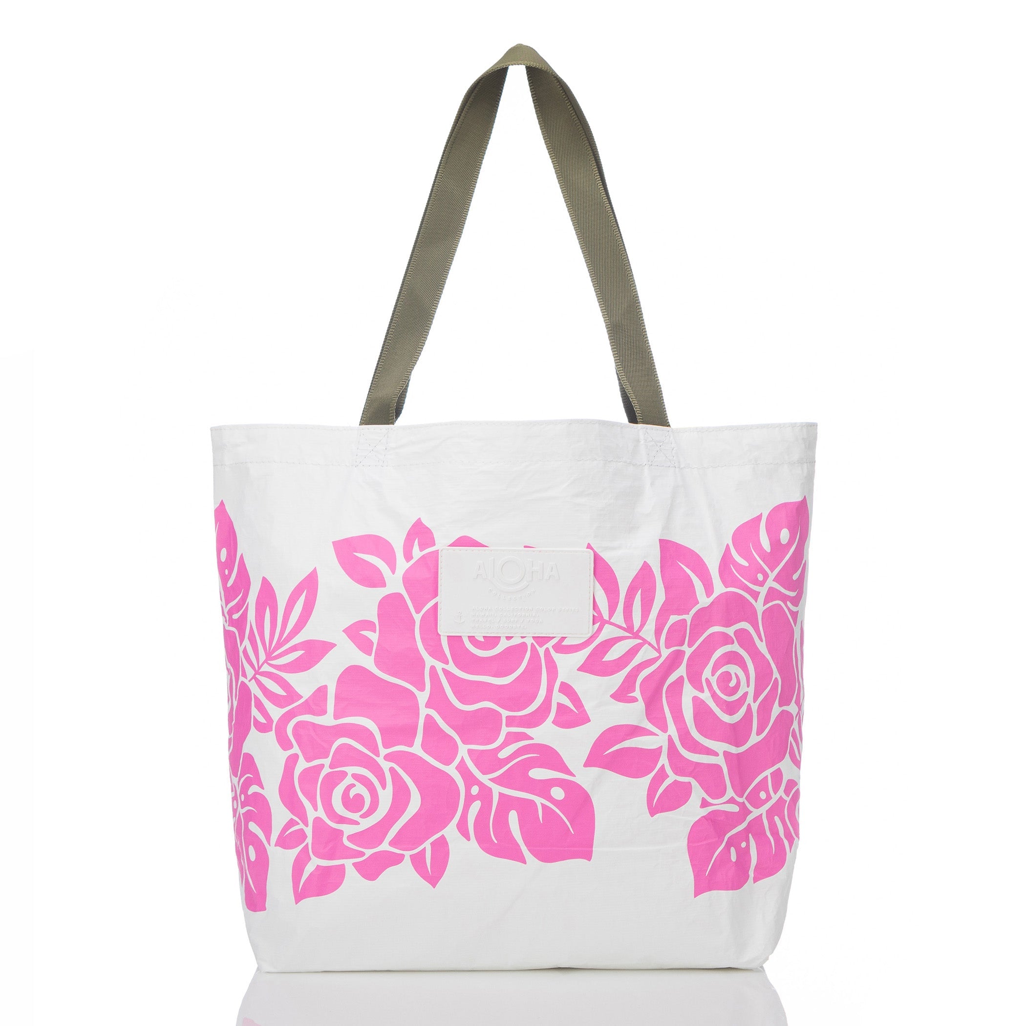 Maui Lokelani Rose Reversible Tote 23' Aloha Collection