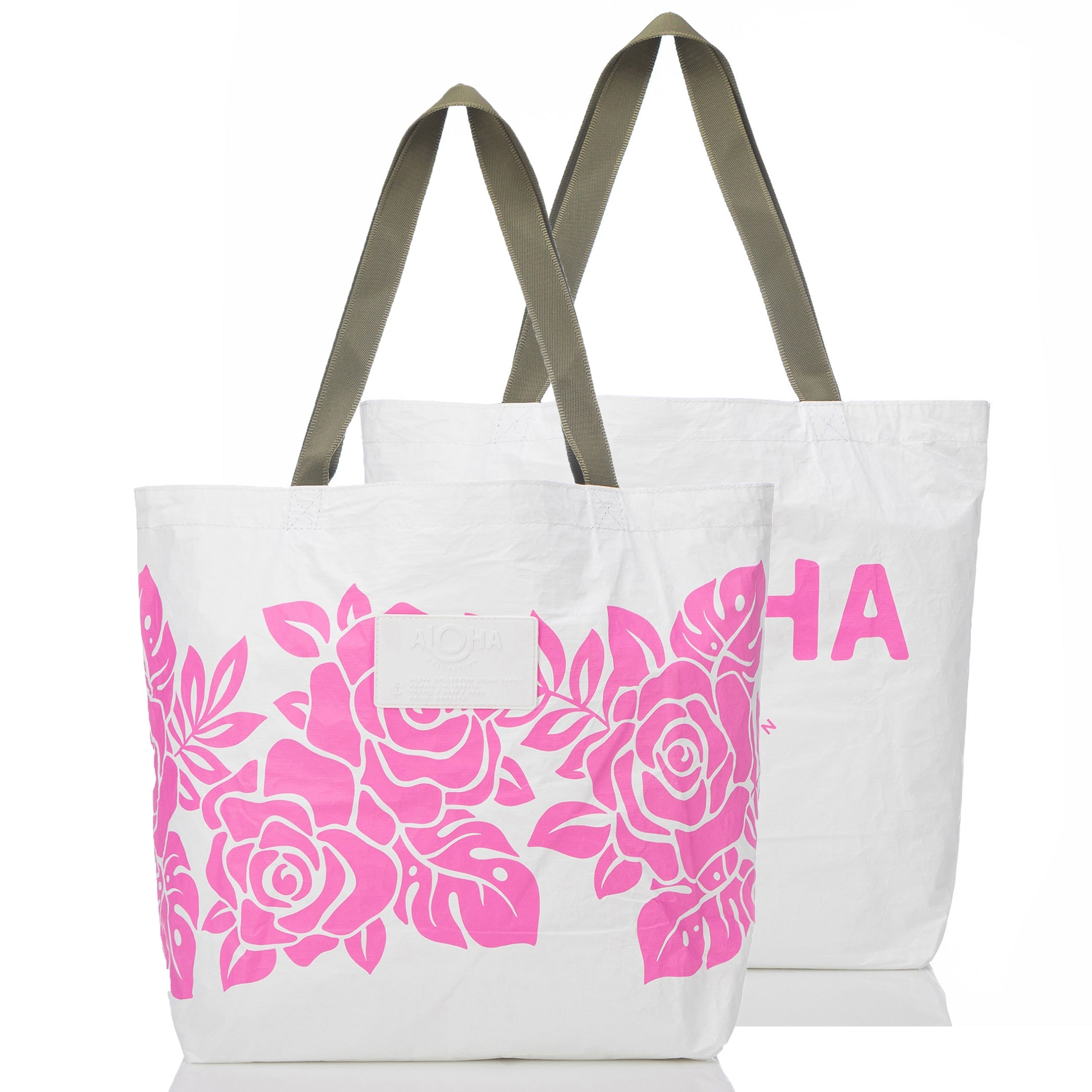 Maui Lokelani Rose Reversible Tote 23' Aloha Collection