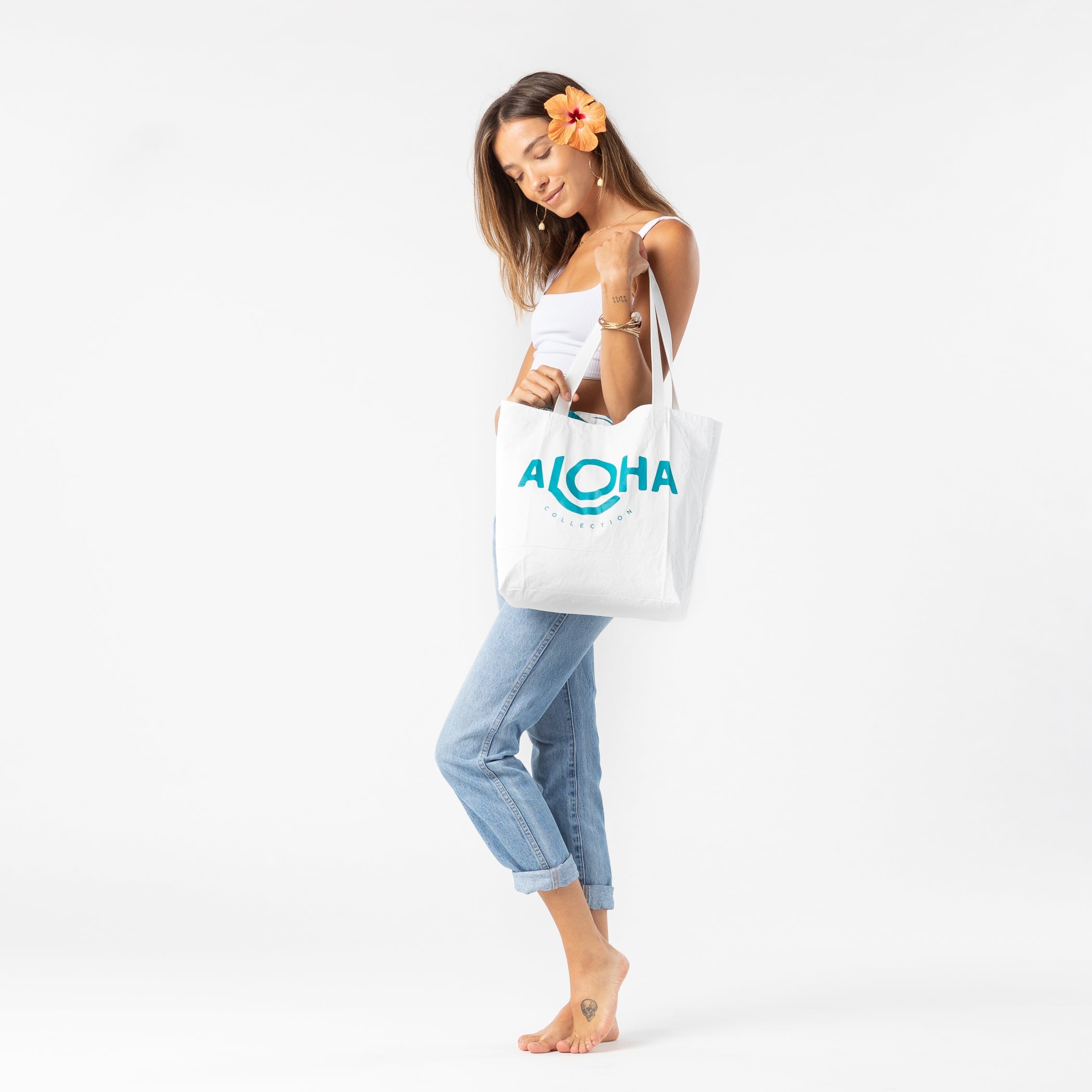 Pa'ina Reversible Tote / Marine Aloha Collection