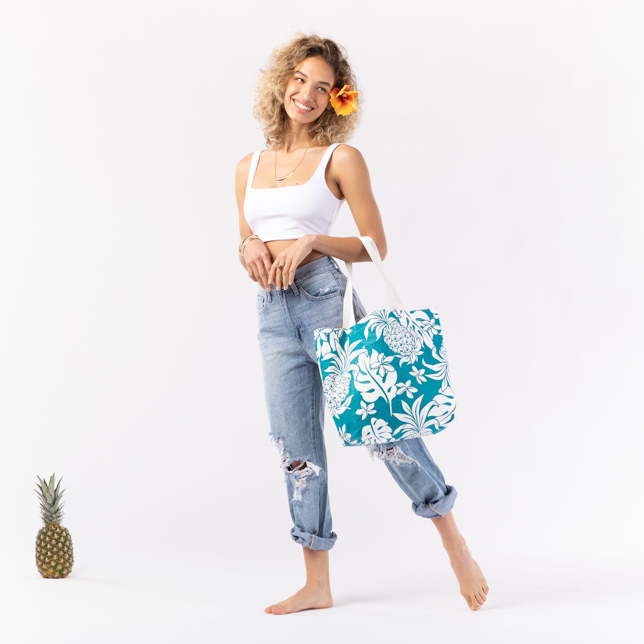 Pa'ina Reversible Tote / Marine Aloha Collection