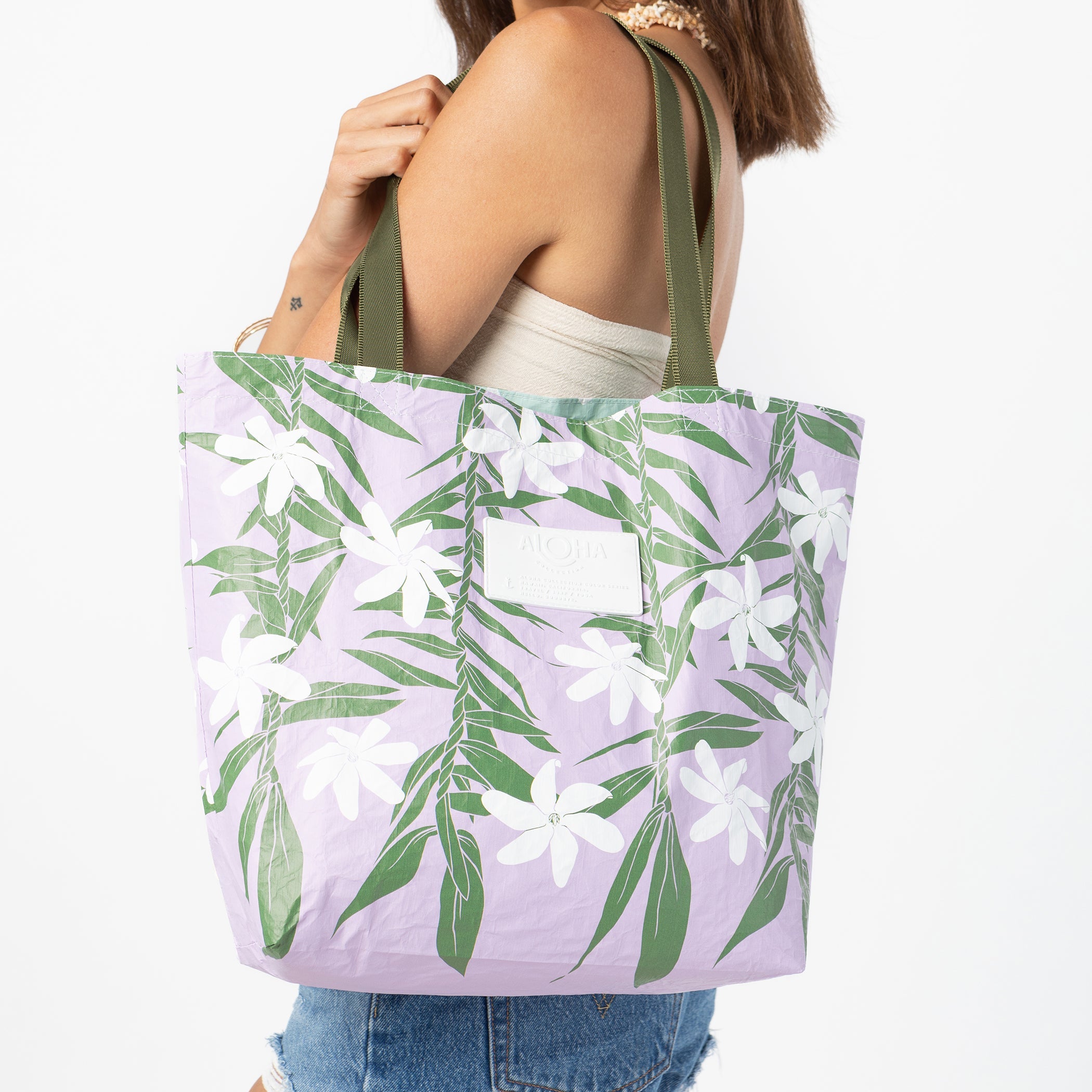 Tiare Ti Reversible Tote / Moonrise Aloha Collection