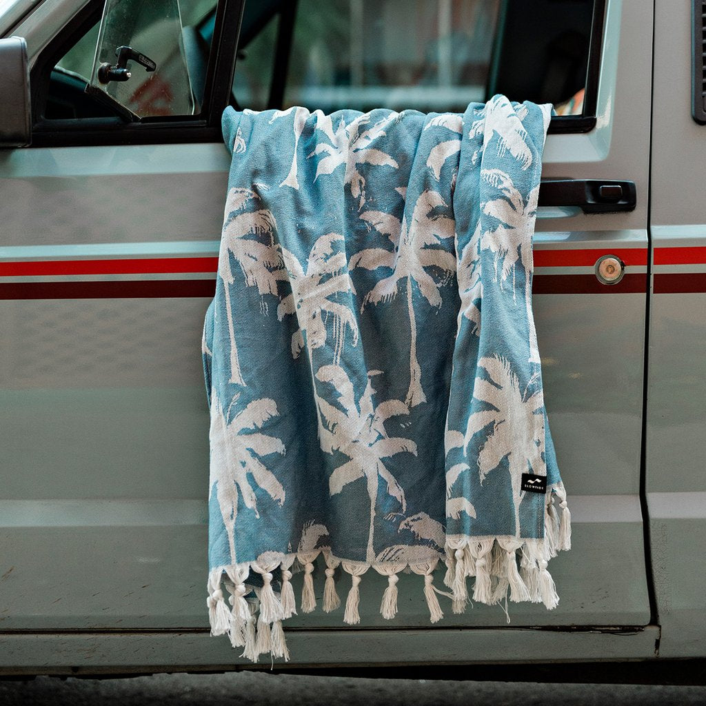 Loreto Blue / Slowtide Turkish Towel Slowtide