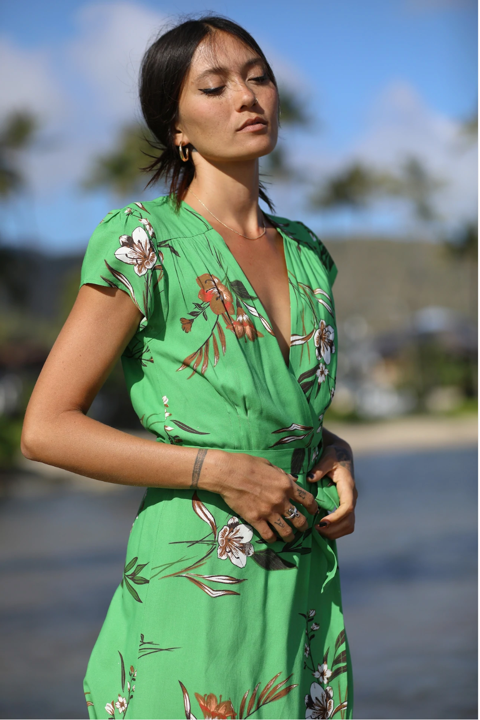 Hana Wrap Dress XIX PALMS