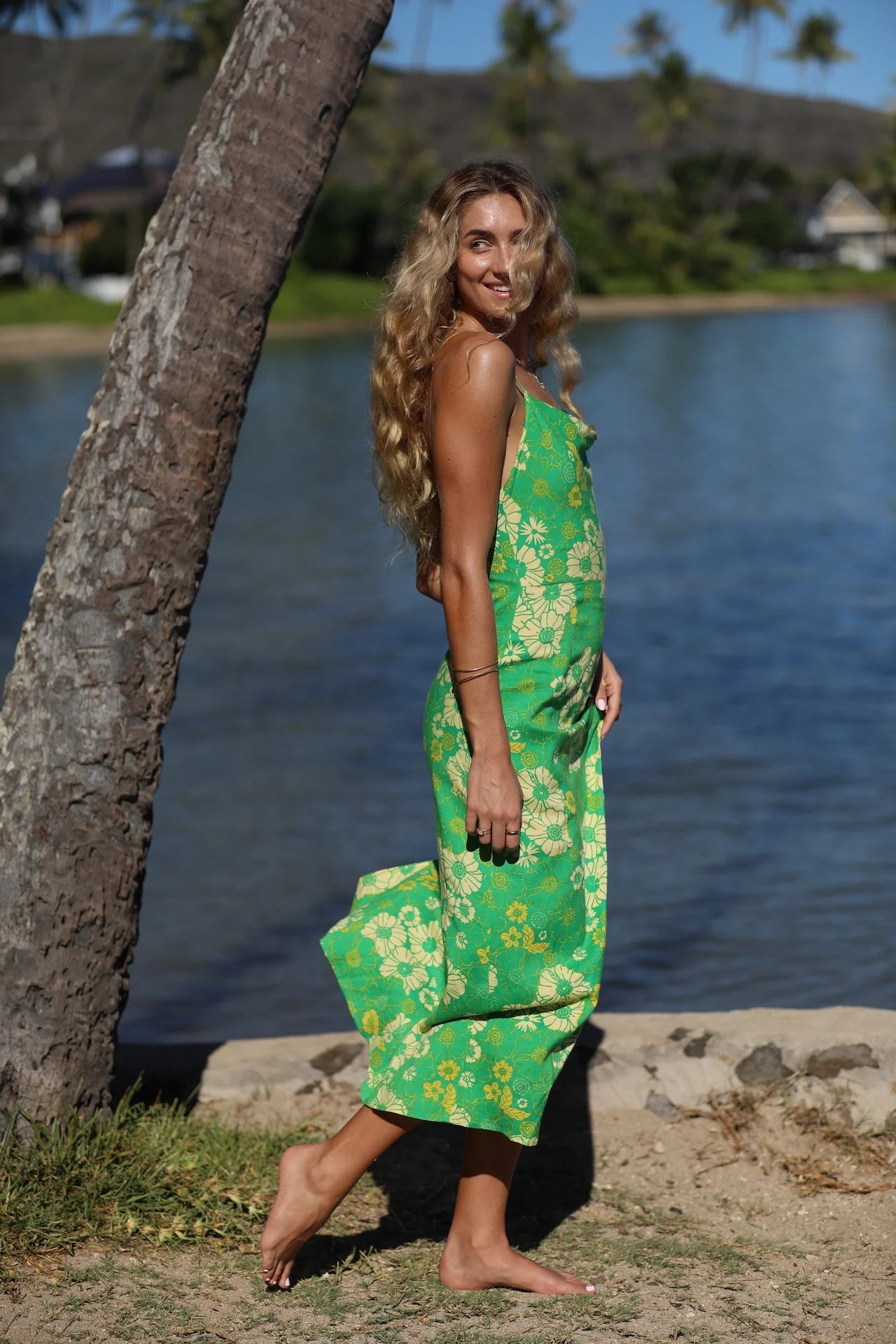 St. Lucia Slit Midi Dress XIX PALMS