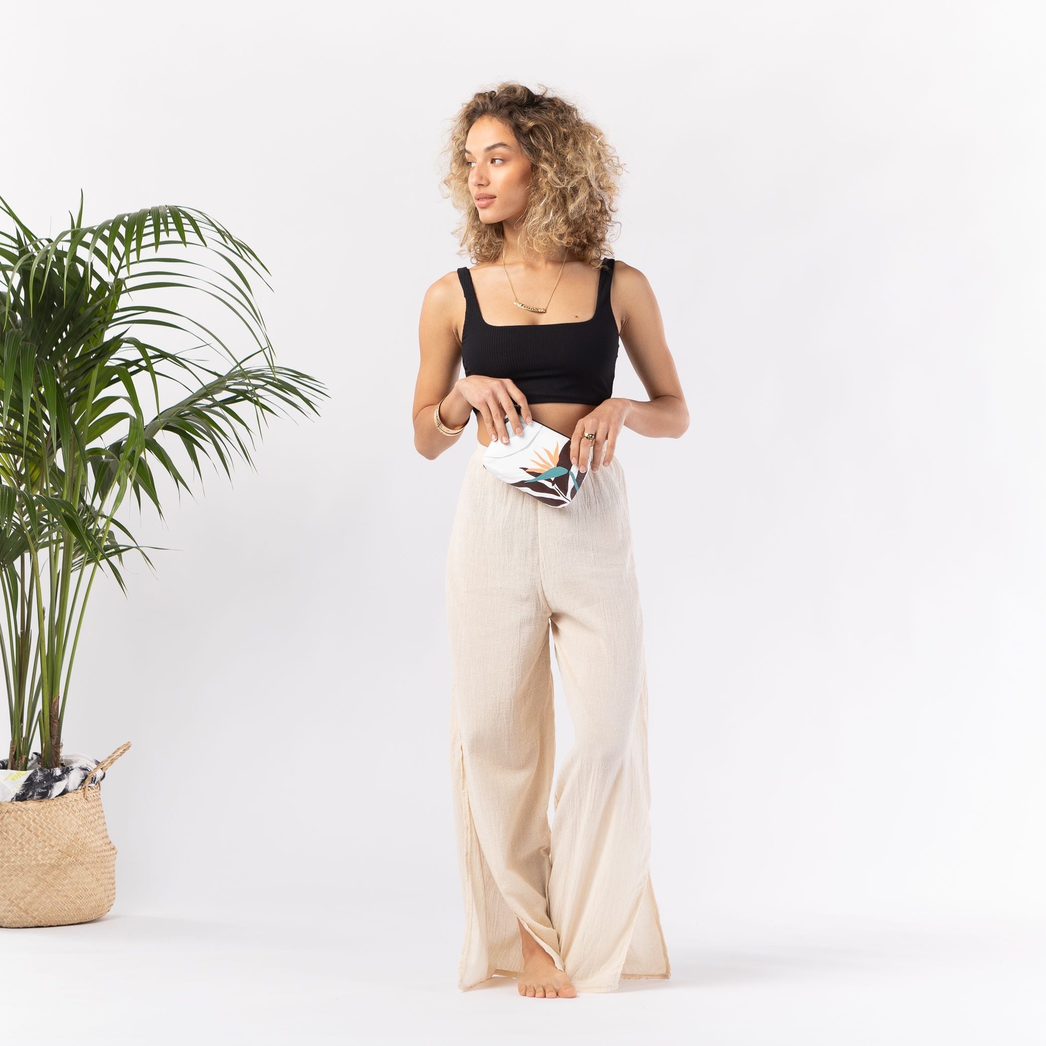 Painted Birds Mini Pouch / Cool Aloha Collection