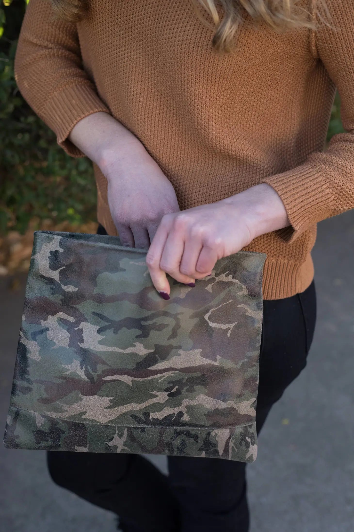 Mollie Crossbody Clutch / Camouflage CoFi Leathers