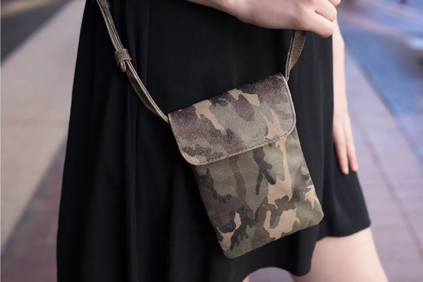 Penny Phone Bag / Camouflage CoFi Leathers