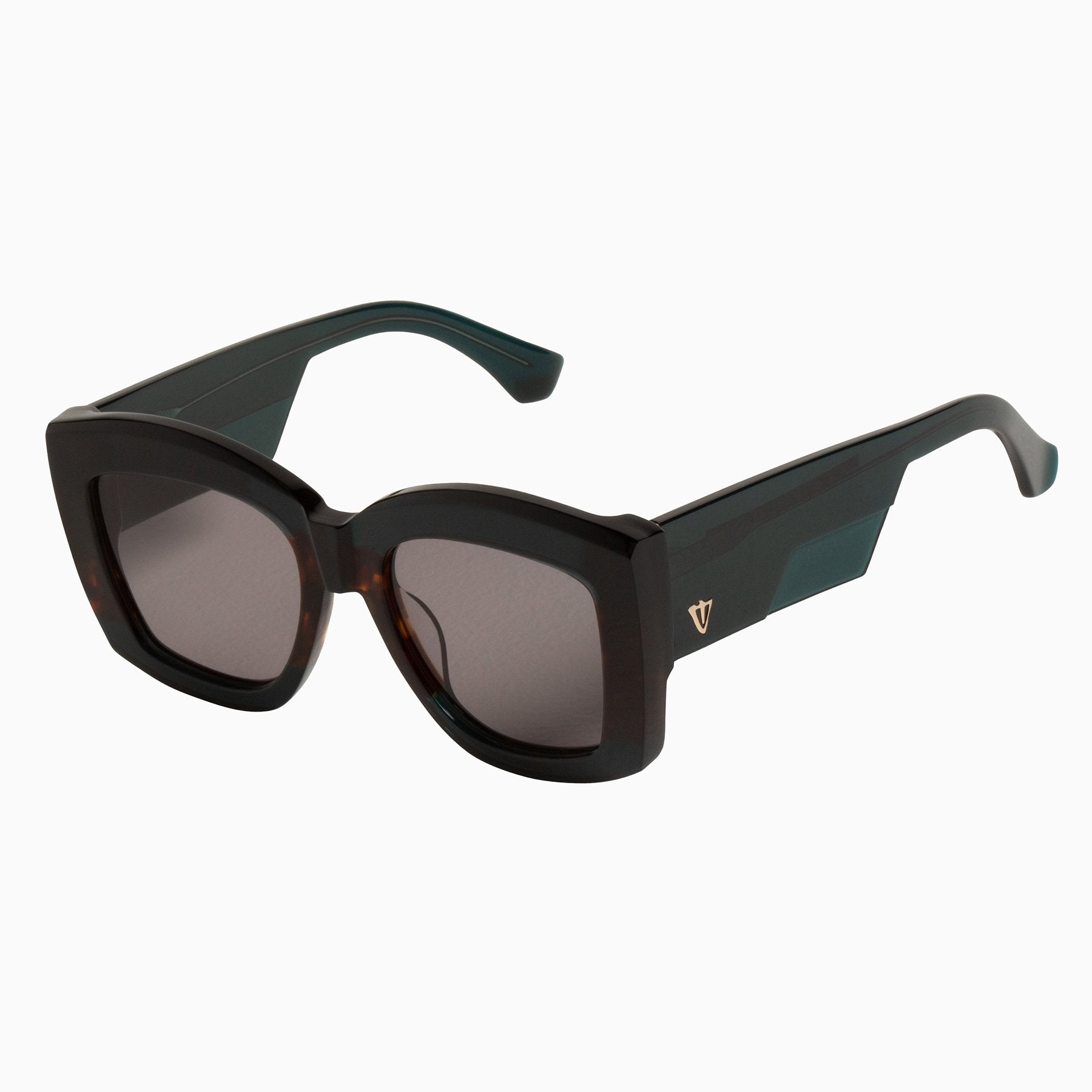 Polarized Coltrane / Dark Sea Green & Tort Center / Brown Lens Valley Eyewear