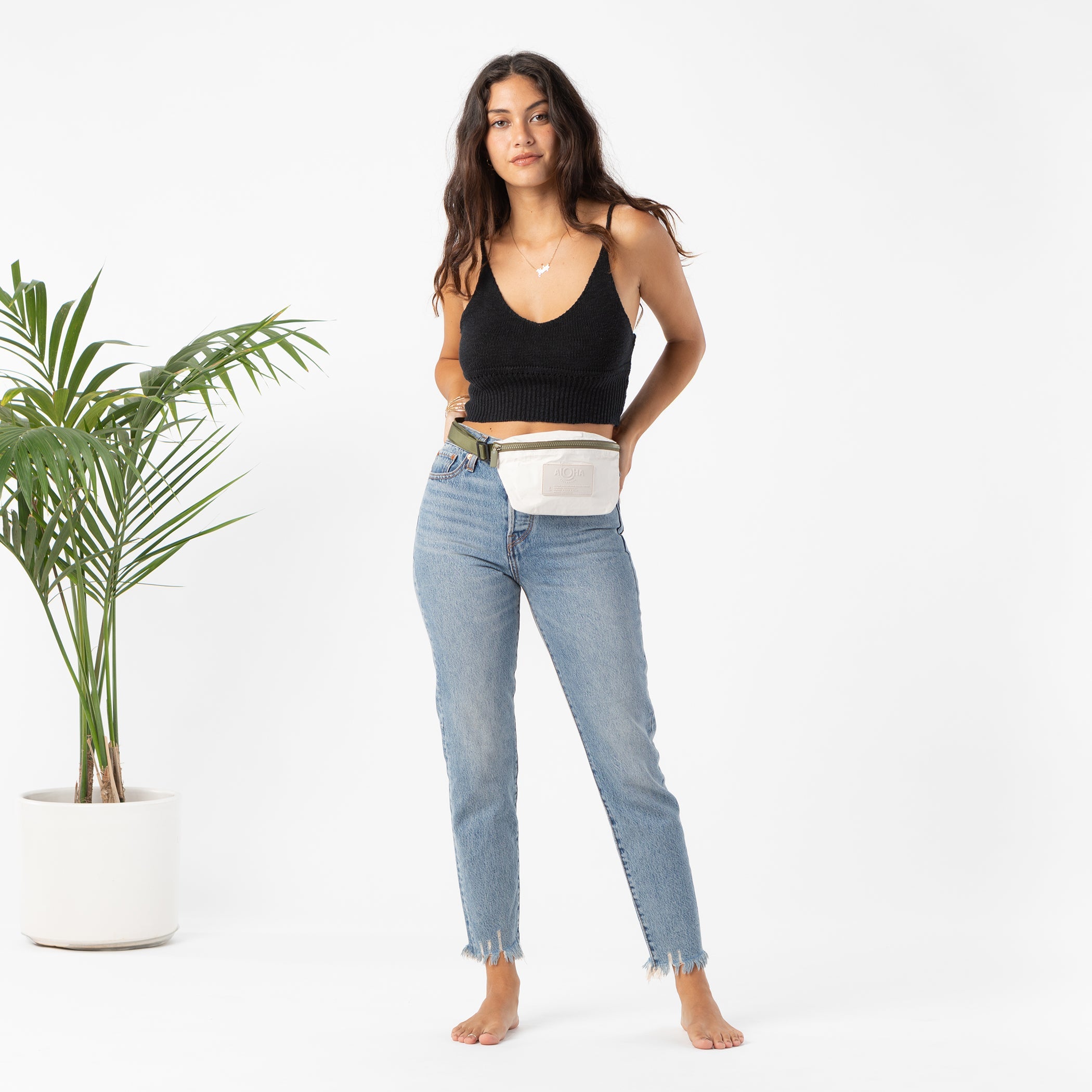 Monochrome Mini Hip Pack / Sandstone Aloha Collection