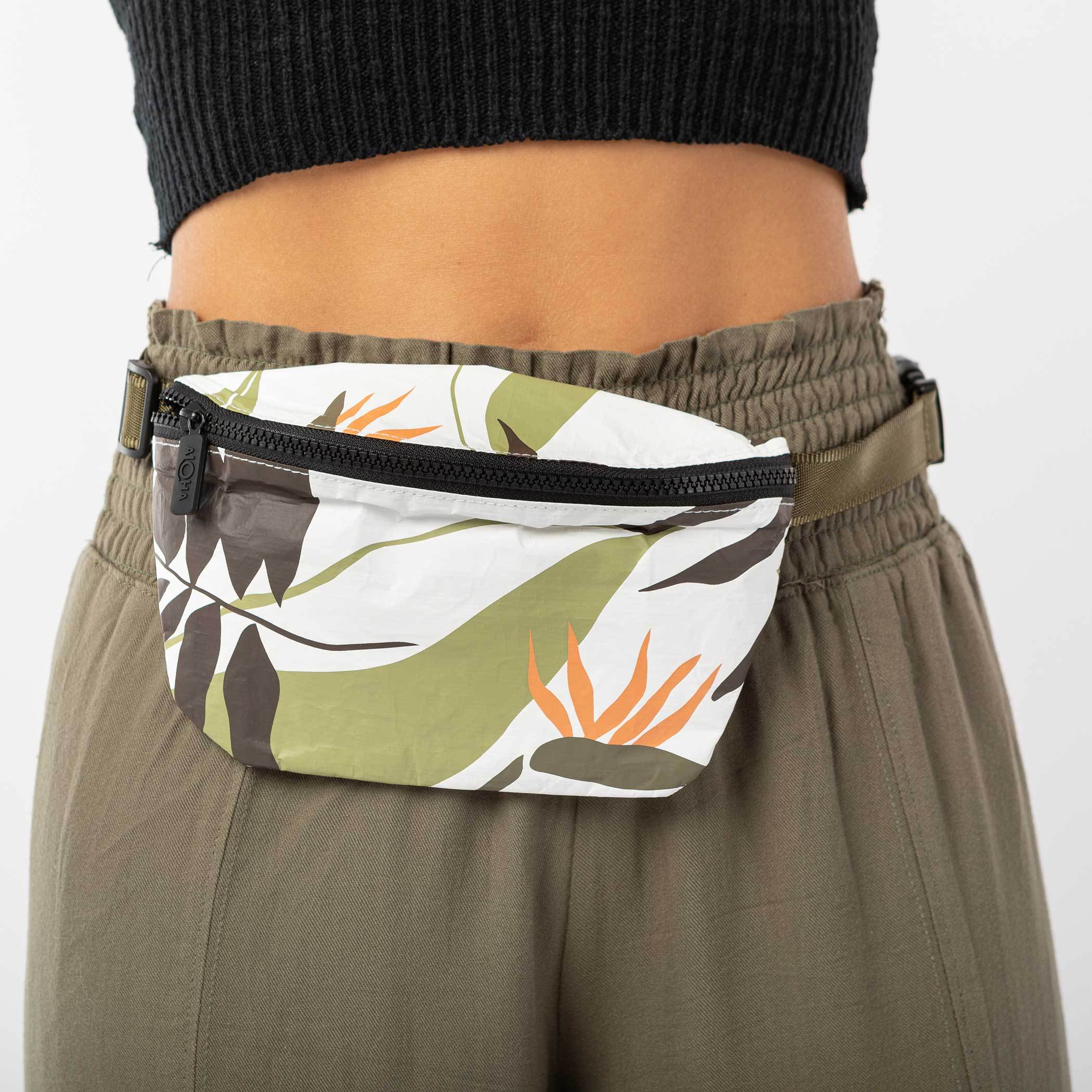 Painted Birds Mini Hip Pack / Neutrals Aloha Collection