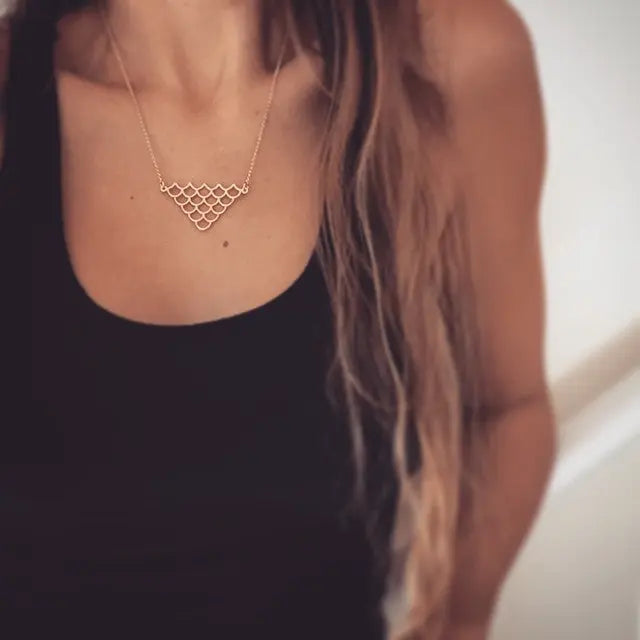 Immerse Mermaid Scale Necklace, Mermaid Jewelry Designed by KEANI Jewelry